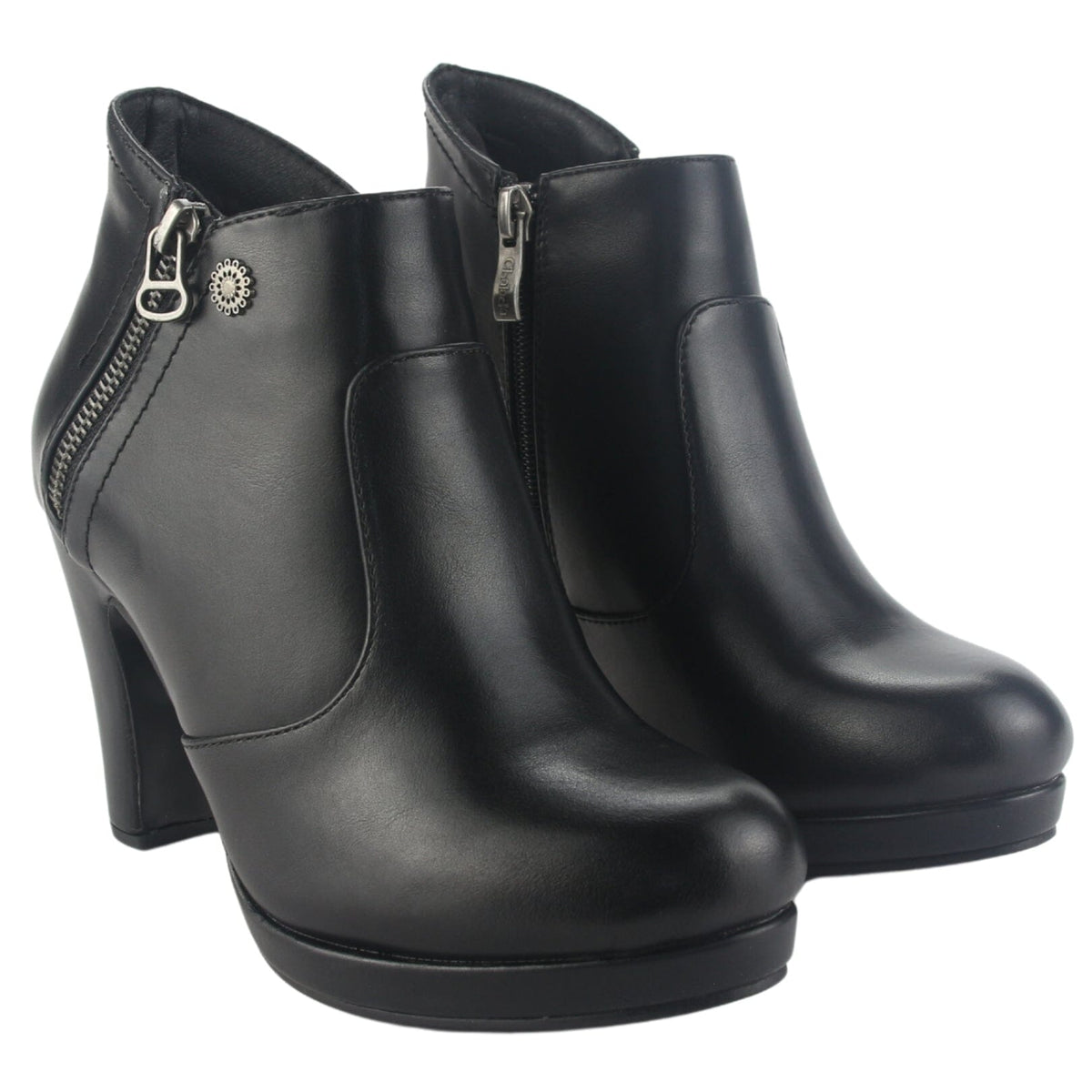 Botin Chalada Mujer Bambina-3 Negro Casual Tacones Altos Chalada 