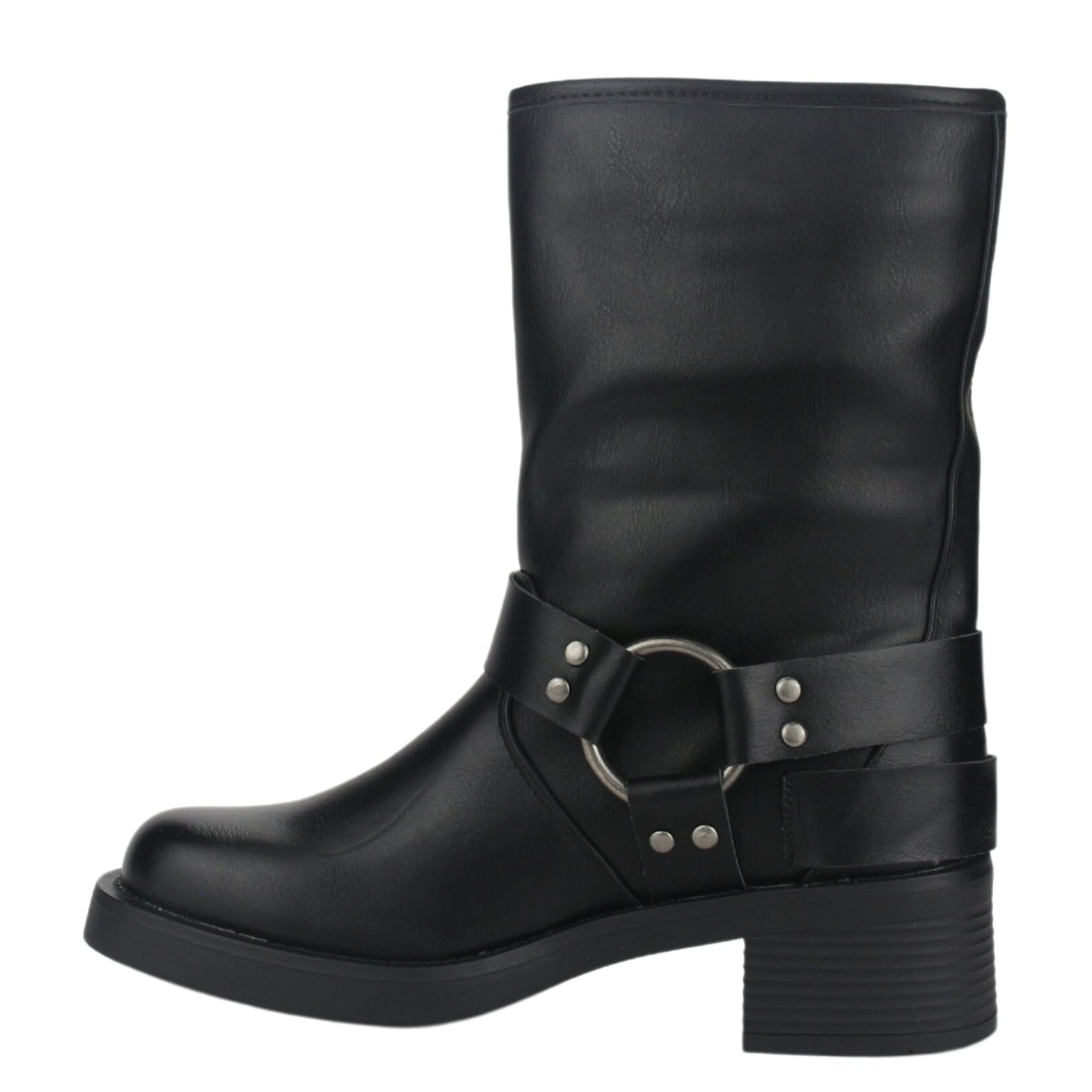 Botin Chalada Mujer Biker-1 Negro Casual Botines Taco Chalada 
