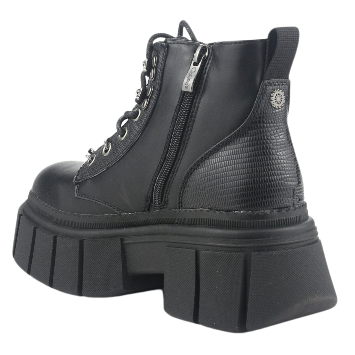 Botin Chalada Mujer Bresh-2 Negro Plataforma Botines Plataforma Chalada 