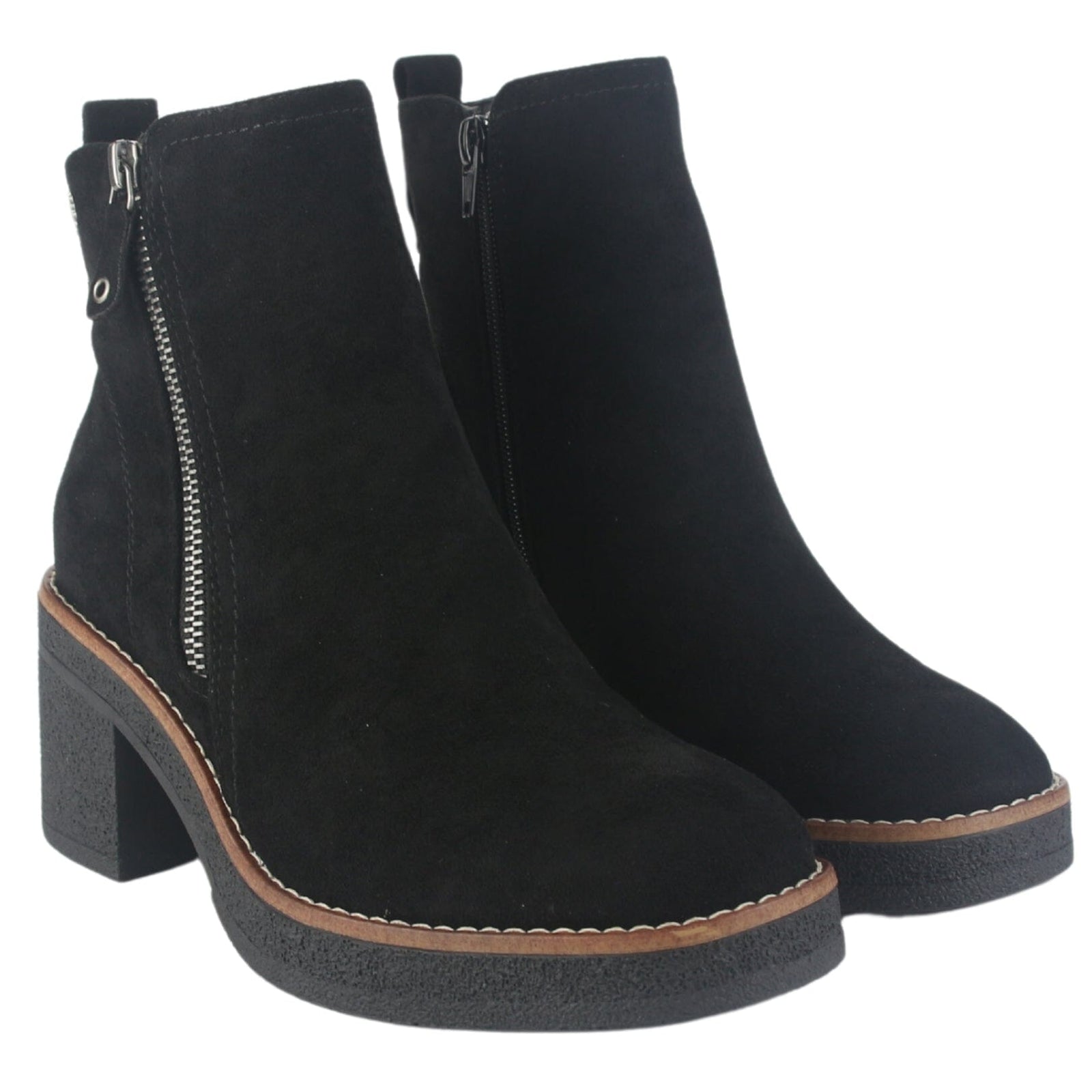 Botin Chalada Mujer Bricca-2 Negro Casual Botines Taco Chalada 