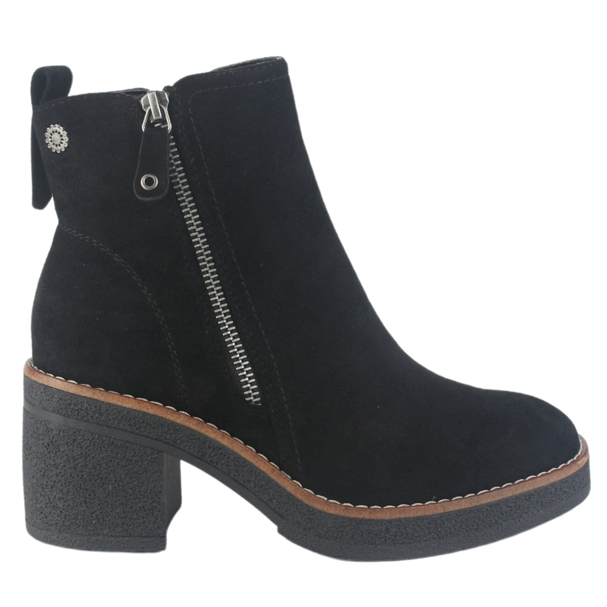 Botin Chalada Mujer Bricca-2 Negro Casual Botines Taco Chalada 