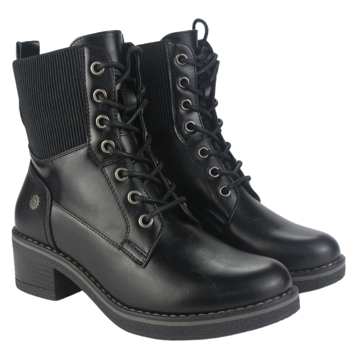 Botin Chalada Mujer Brike-2 Negro Casual Botines Taco Chalada 