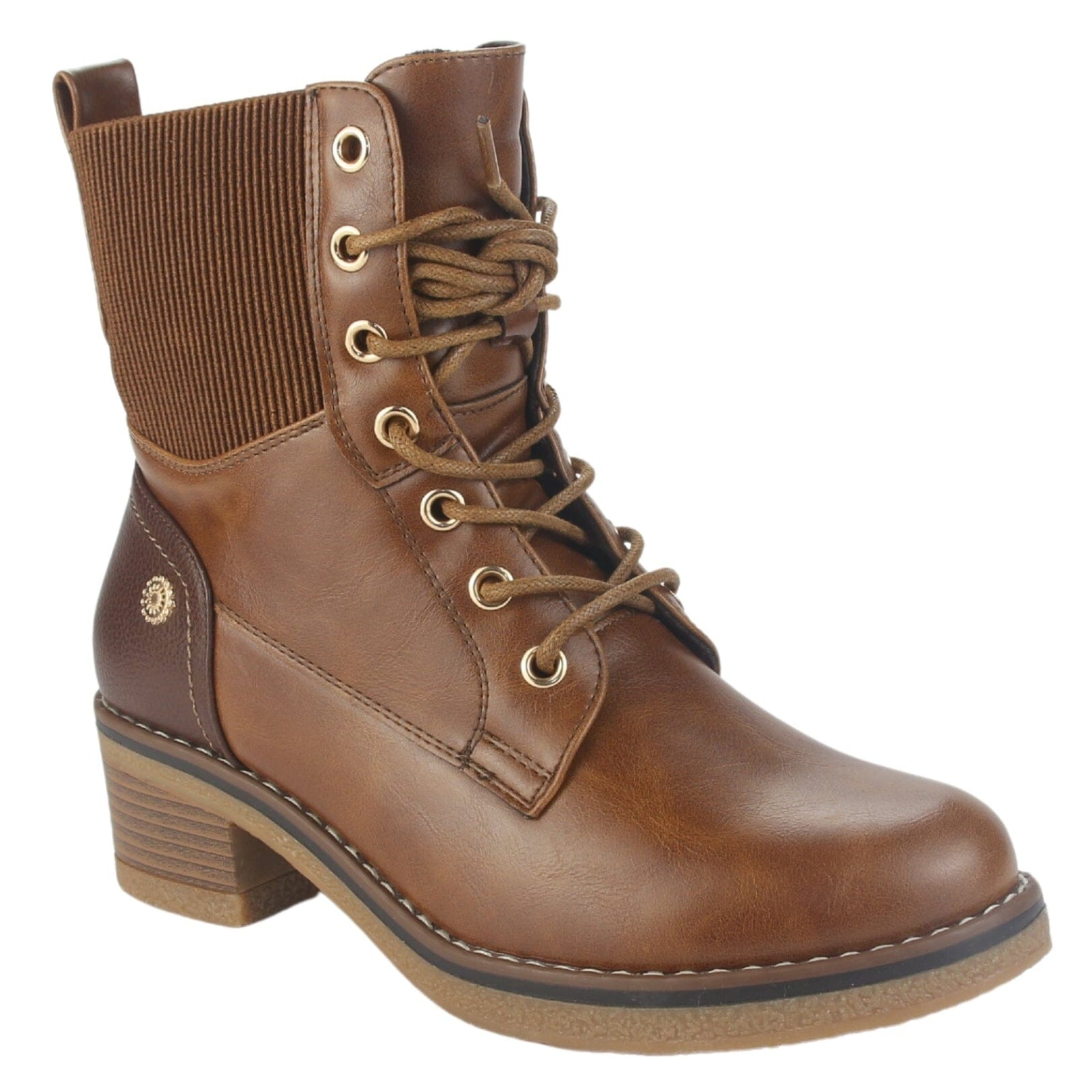 Botin Chalada Mujer Brike-2 Tostado Casual Botines Taco Chalada 