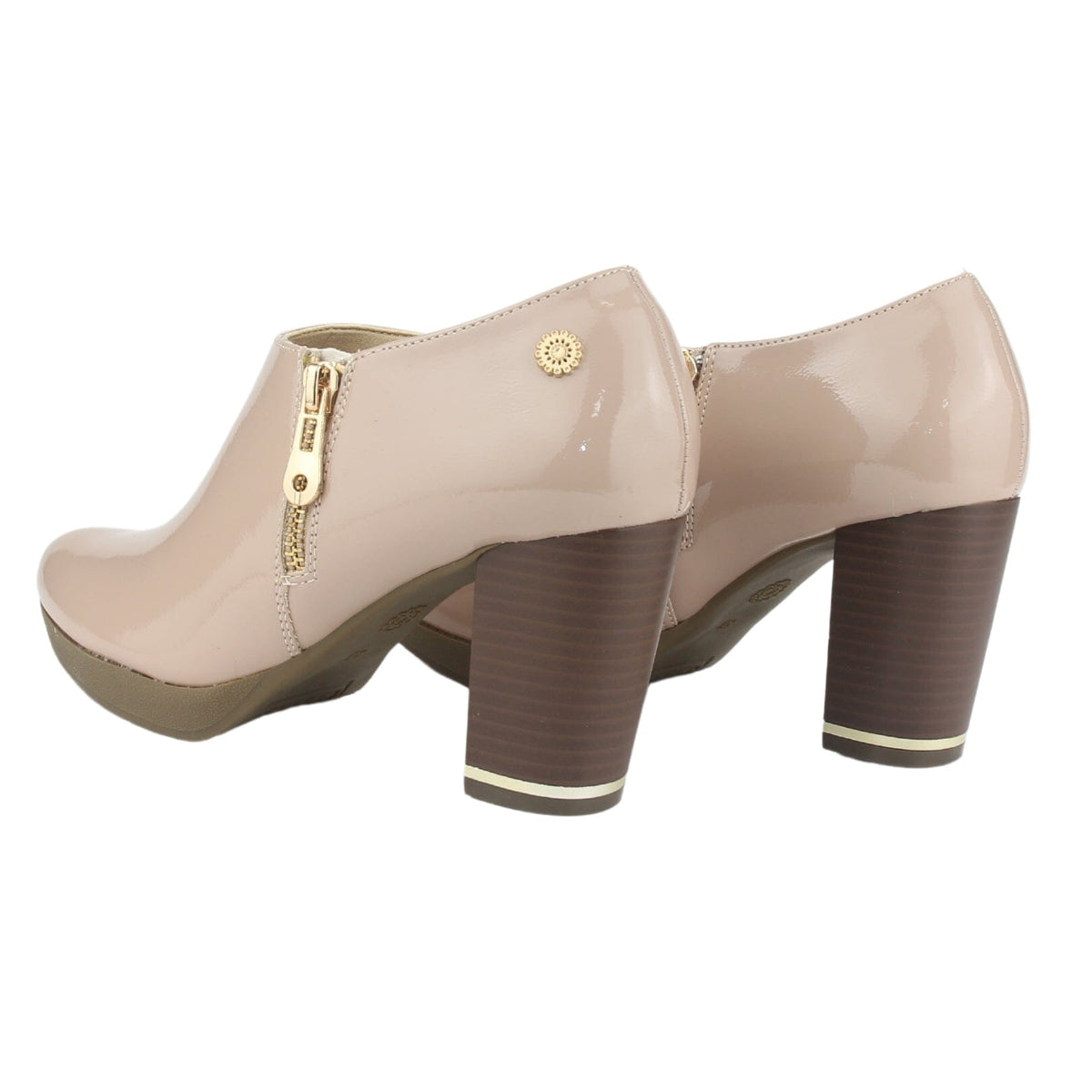 Botin Chalada Mujer Cady-4 Beige Casual Botines Taco Chalada 