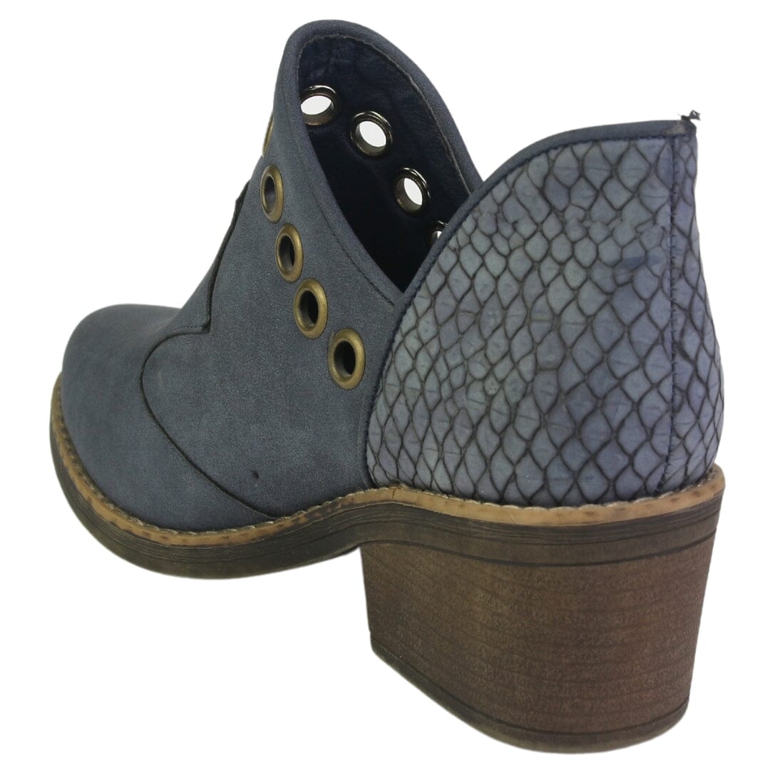 Botin Chalada Mujer Camp-15 Azul Casual Botines Taco Chalada 