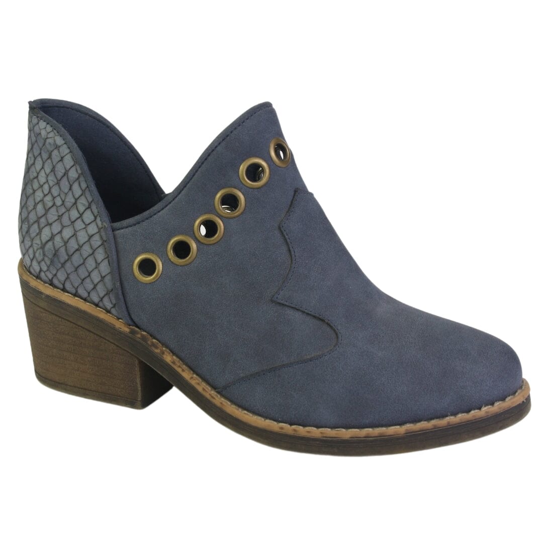 Botin Chalada Mujer Camp-15 Azul Casual Botines Taco Chalada 