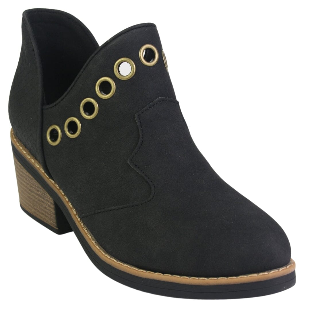Botin Chalada Mujer Camp-15 Negro Casual Botines Taco Chalada 