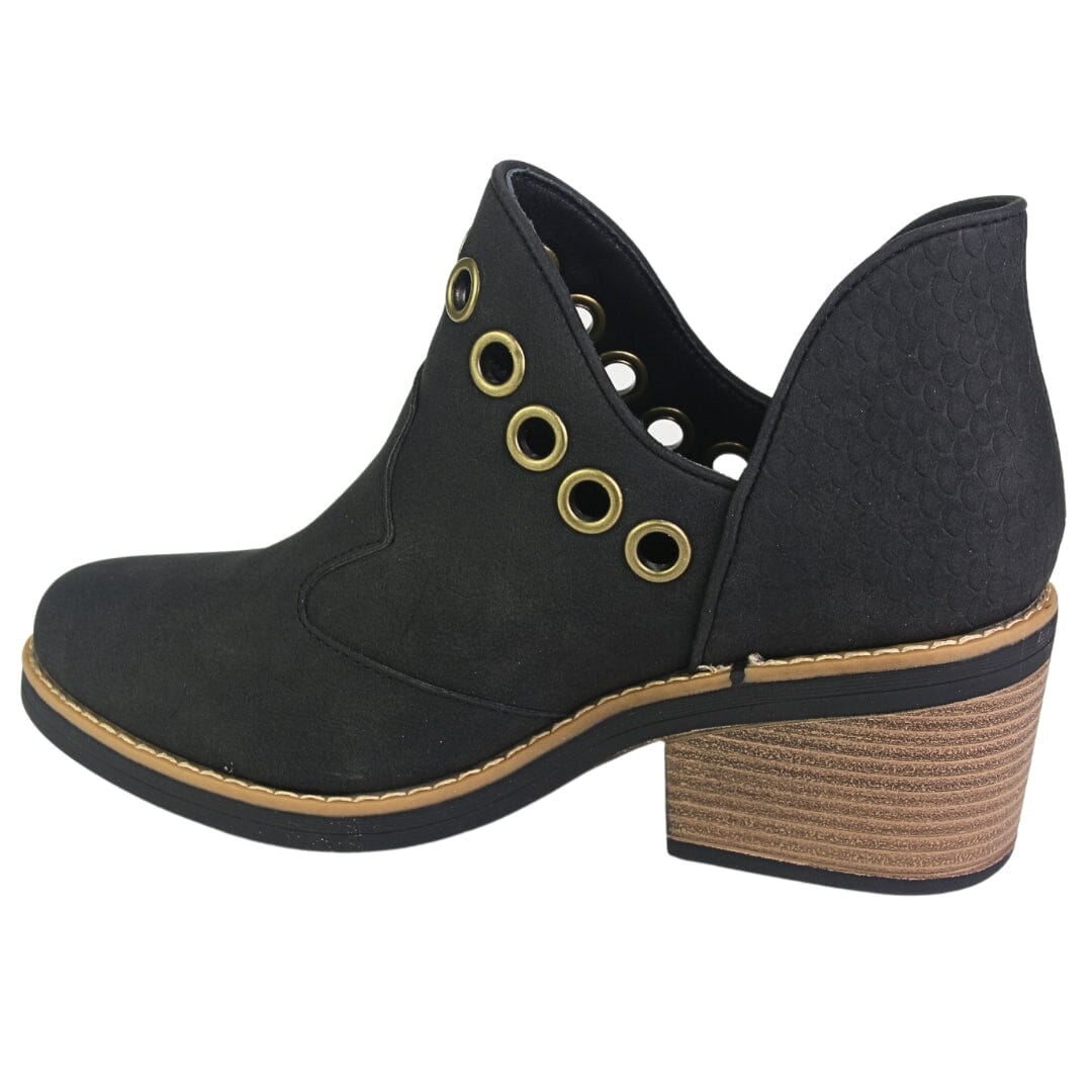 Botin Chalada Mujer Camp-15 Negro Casual Botines Taco Chalada 