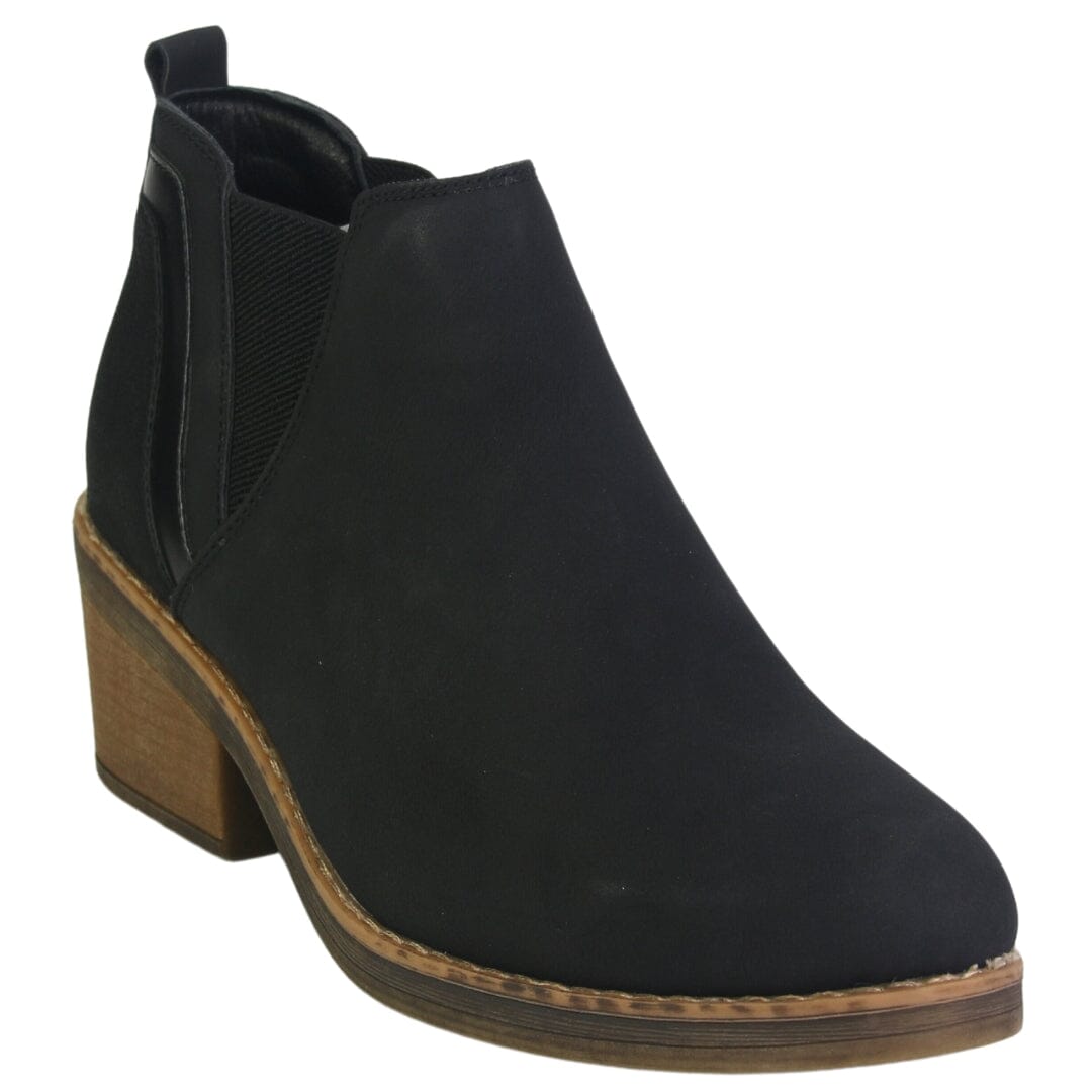 Botin Chalada Mujer Camp-30 Negro Casual Botines Taco Chalada 