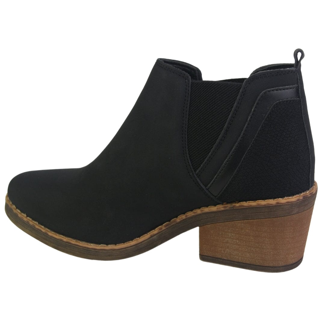 Botin Chalada Mujer Camp-30 Negro Casual Botines Taco Chalada 