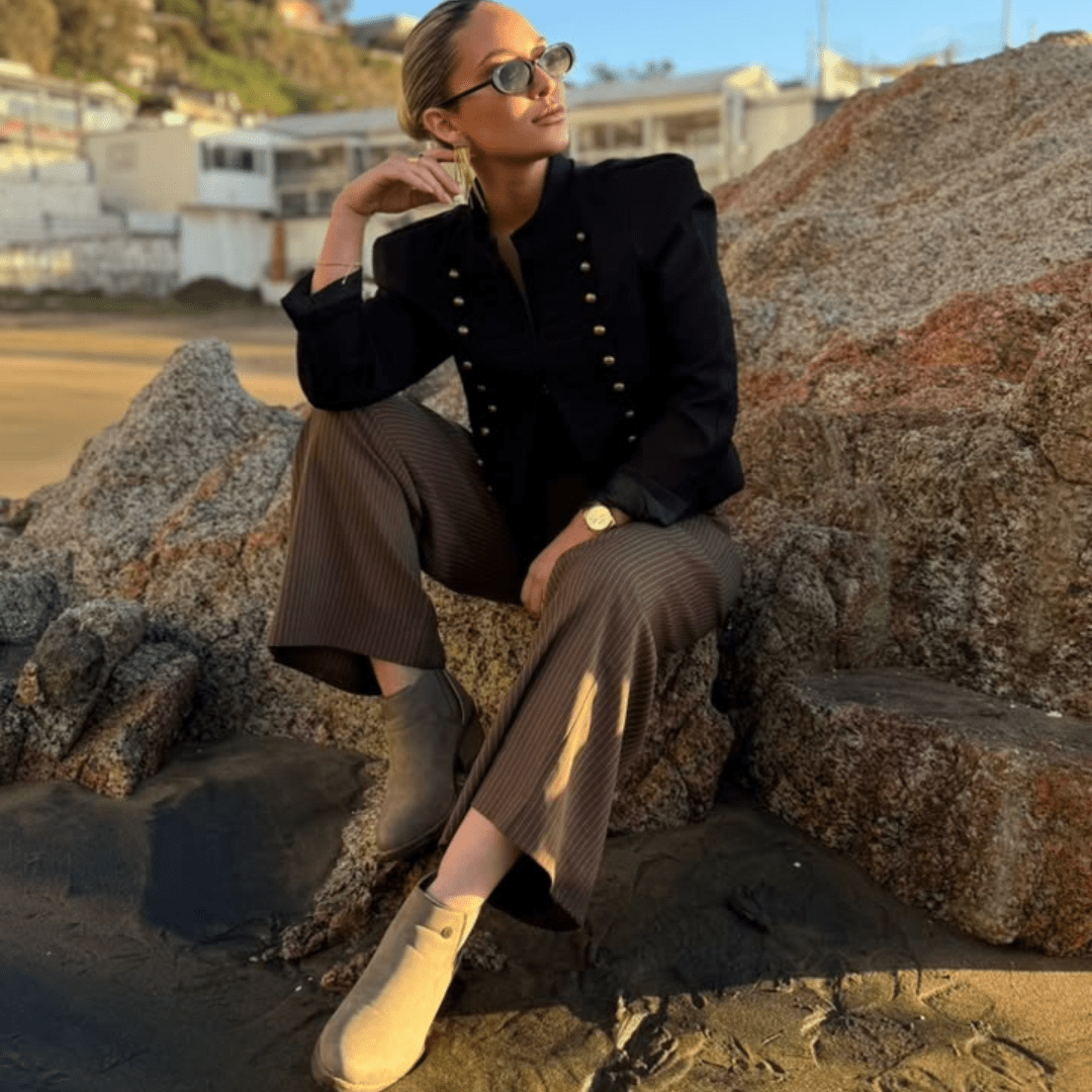 Botin Chalada Mujer Camp-30 Taupe Casual Botines Taco Chalada 