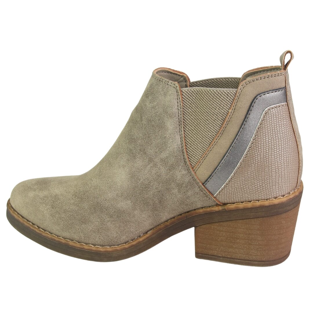 Botin Chalada Mujer Camp-30 Taupe Casual Botines Taco Chalada 