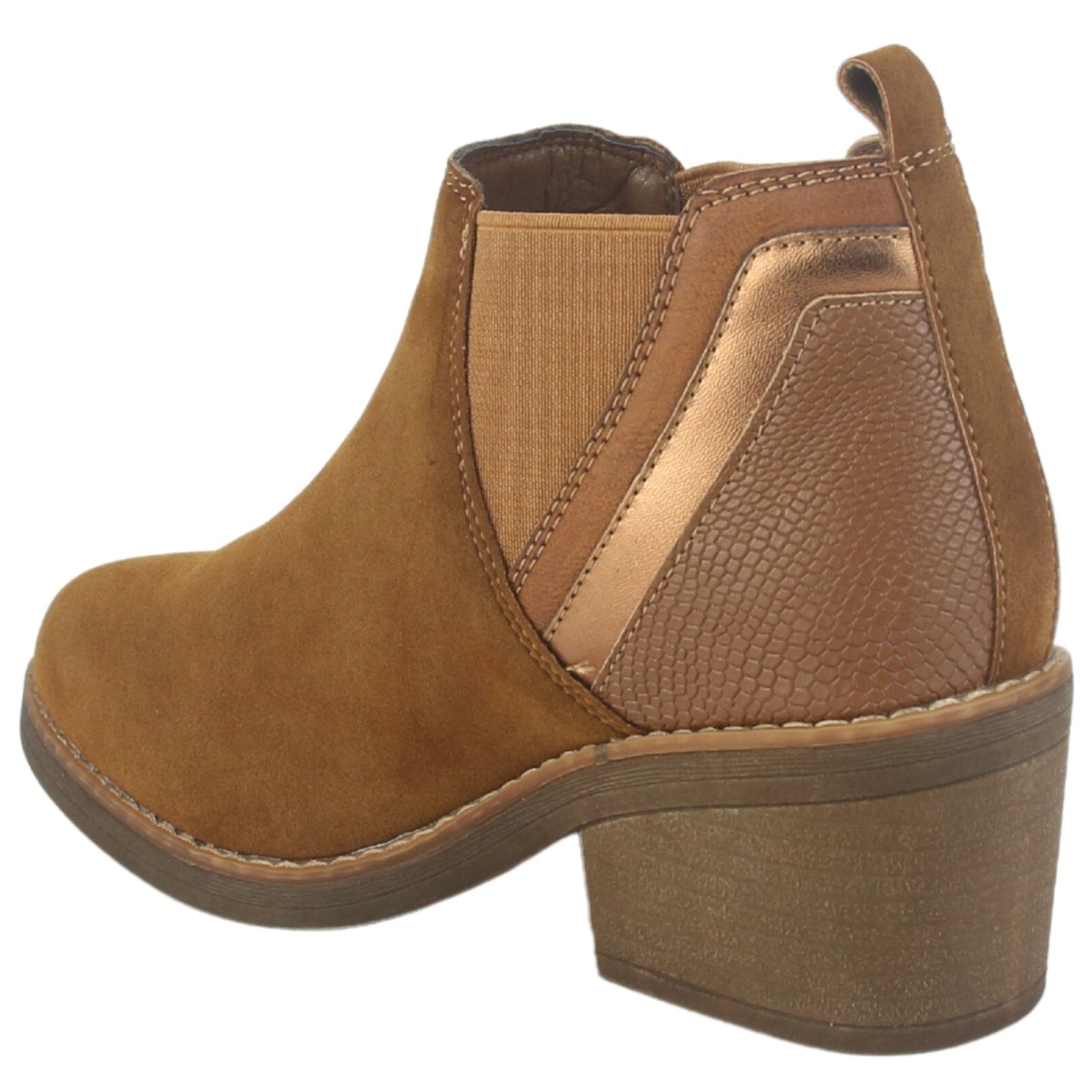 Botin Chalada Mujer Camp-30 Tostado Casual Botines Taco Chalada 
