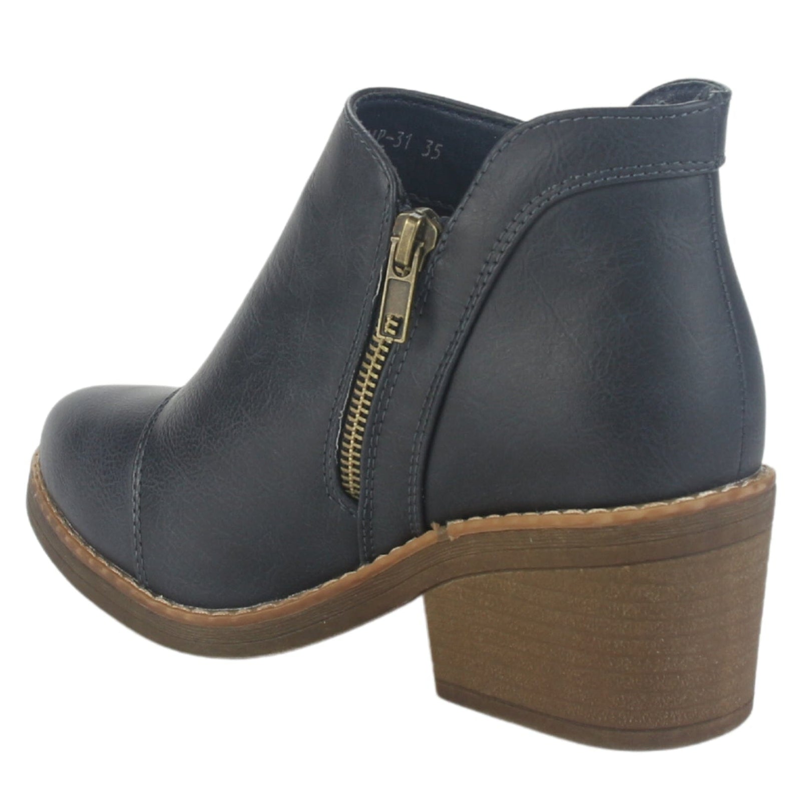 Botin Chalada Mujer Camp-31 Azul Casual Botines Taco Chalada 