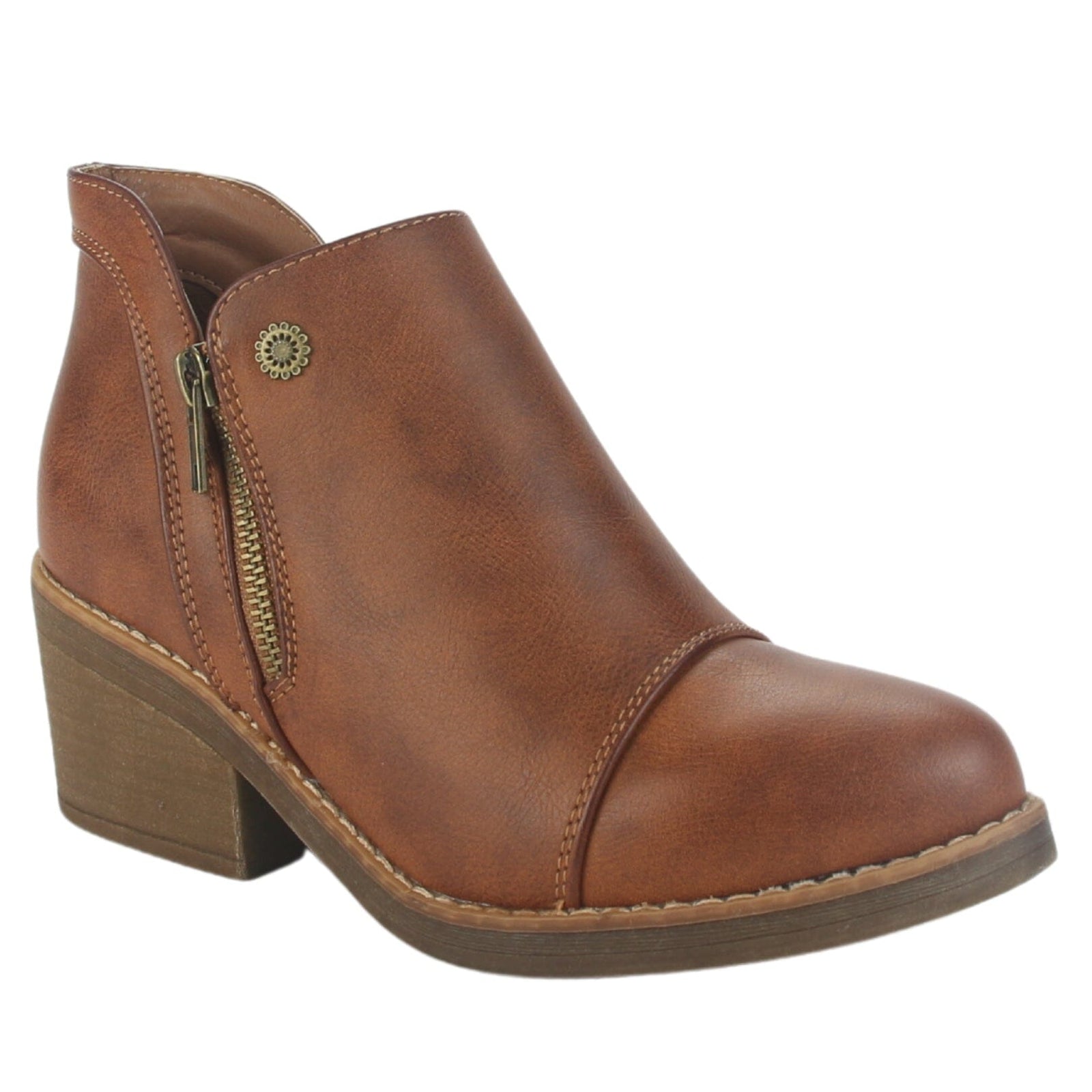 Botin Chalada Mujer Camp-31 Tostado Casual Botines Taco Chalada 