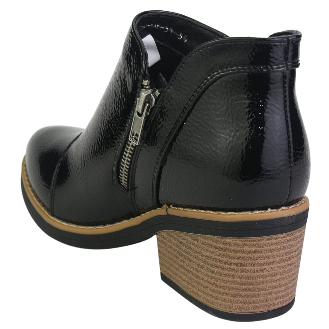 Botin Chalada Mujer Camp-31 V Negro Casual Botines Taco Chalada 
