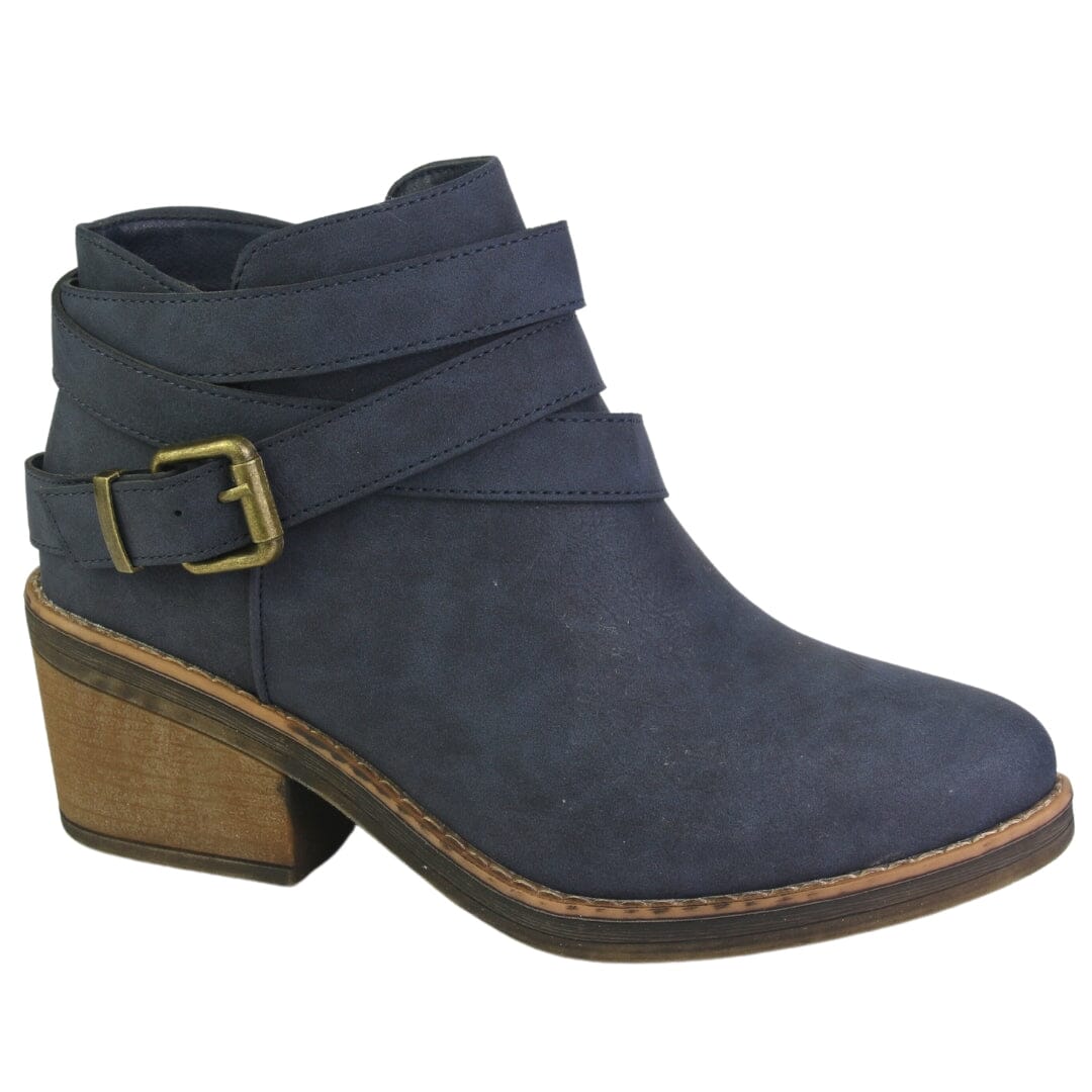 Botin Chalada Mujer Camp-37 Azul Casual Botines Taco Chalada 