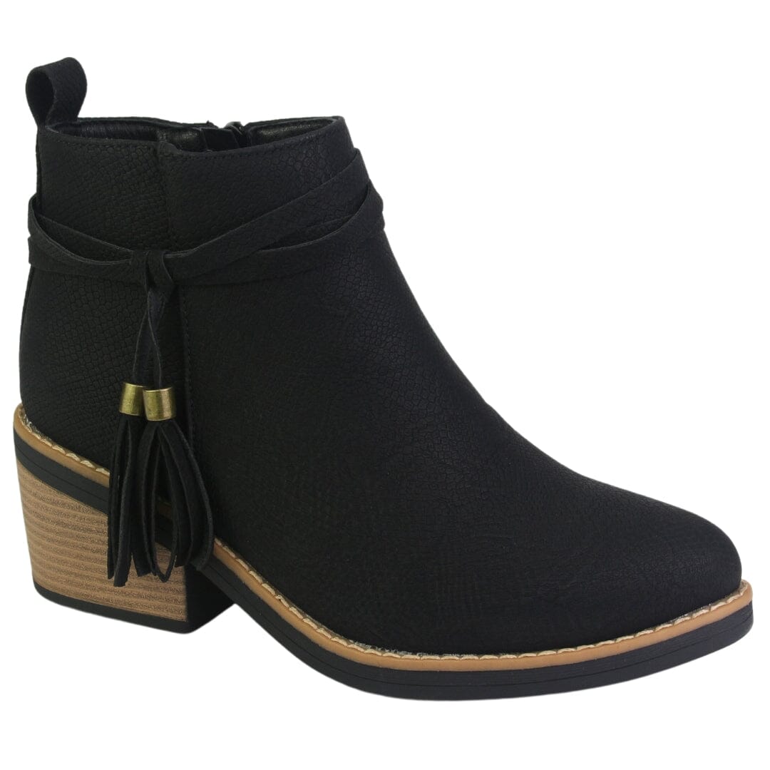 Botin Chalada Mujer Camp-38 Negro Casual Botines Taco Chalada 