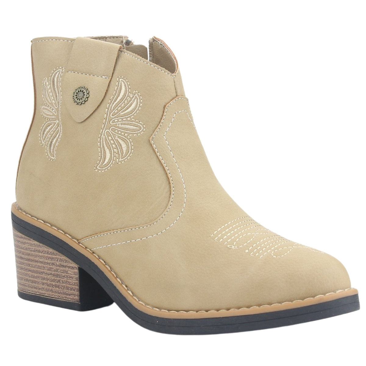 Botin Chalada Mujer Camp-42 Beige Casual Botines Taco Chalada 