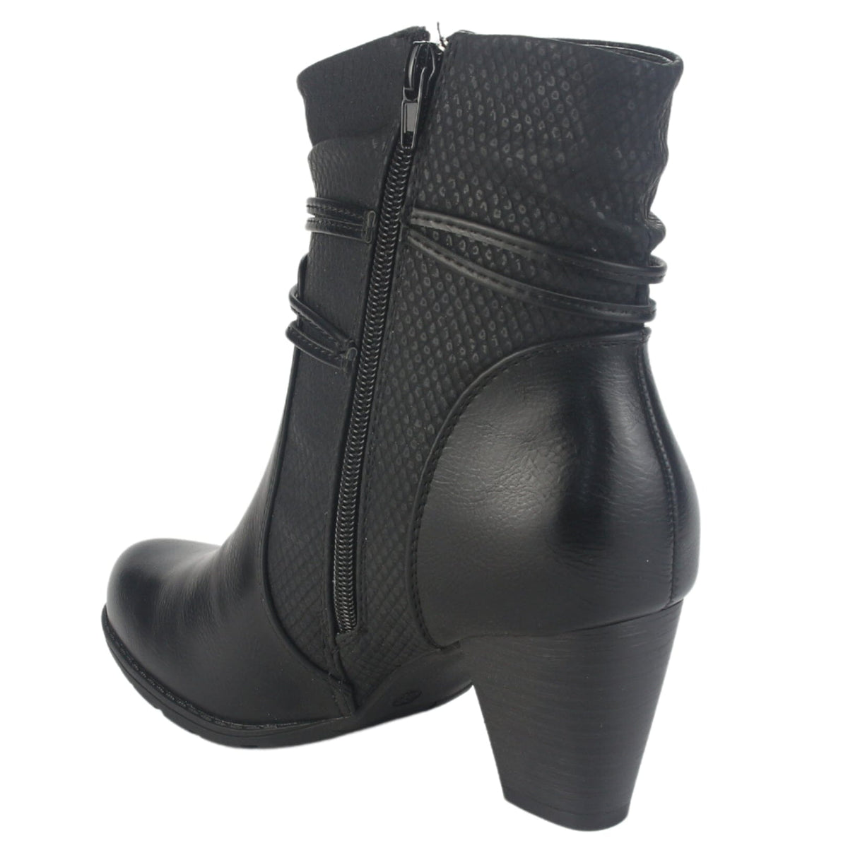 Botin Chalada Mujer Ceta-20 Negro Casual Botines Taco Chalada 