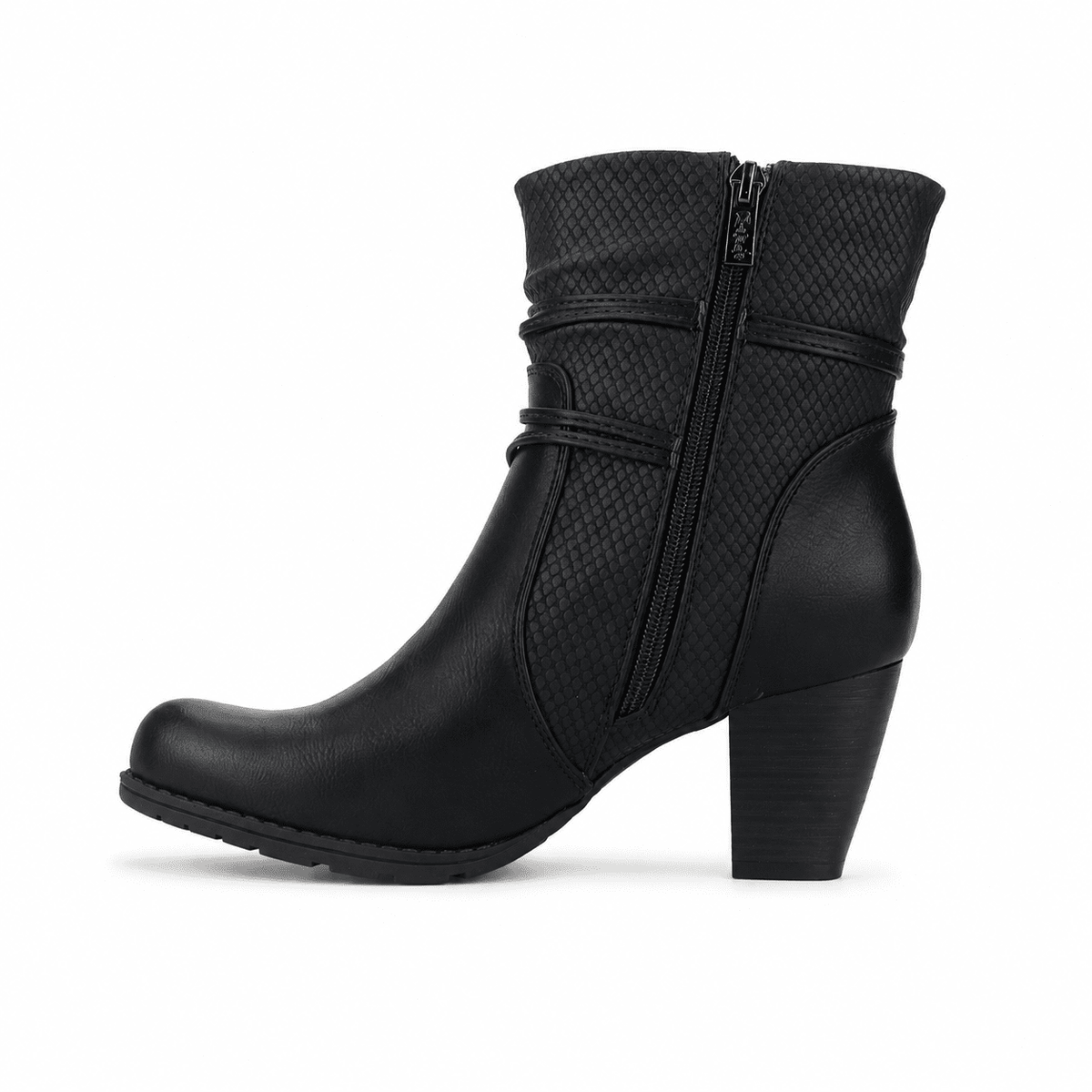Botin Chalada Mujer Ceta-20 Negro Casual Botines Taco Chalada 