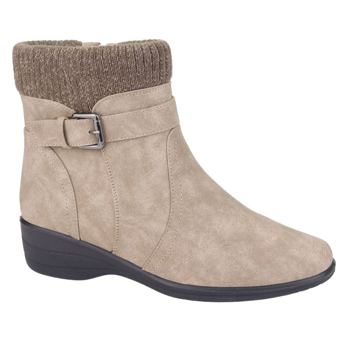 Botin Chalada Mujer Confort-4 Beige Casual Botines Planos Chalada 