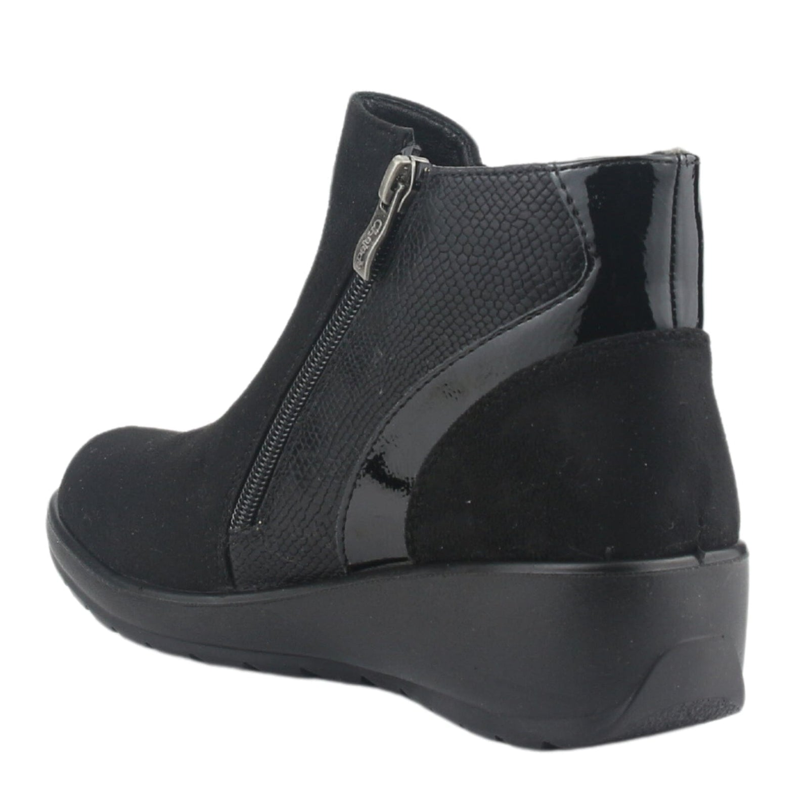 Botin Chalada Mujer Confort-5 Negro Casual Botines Taco Chalada 