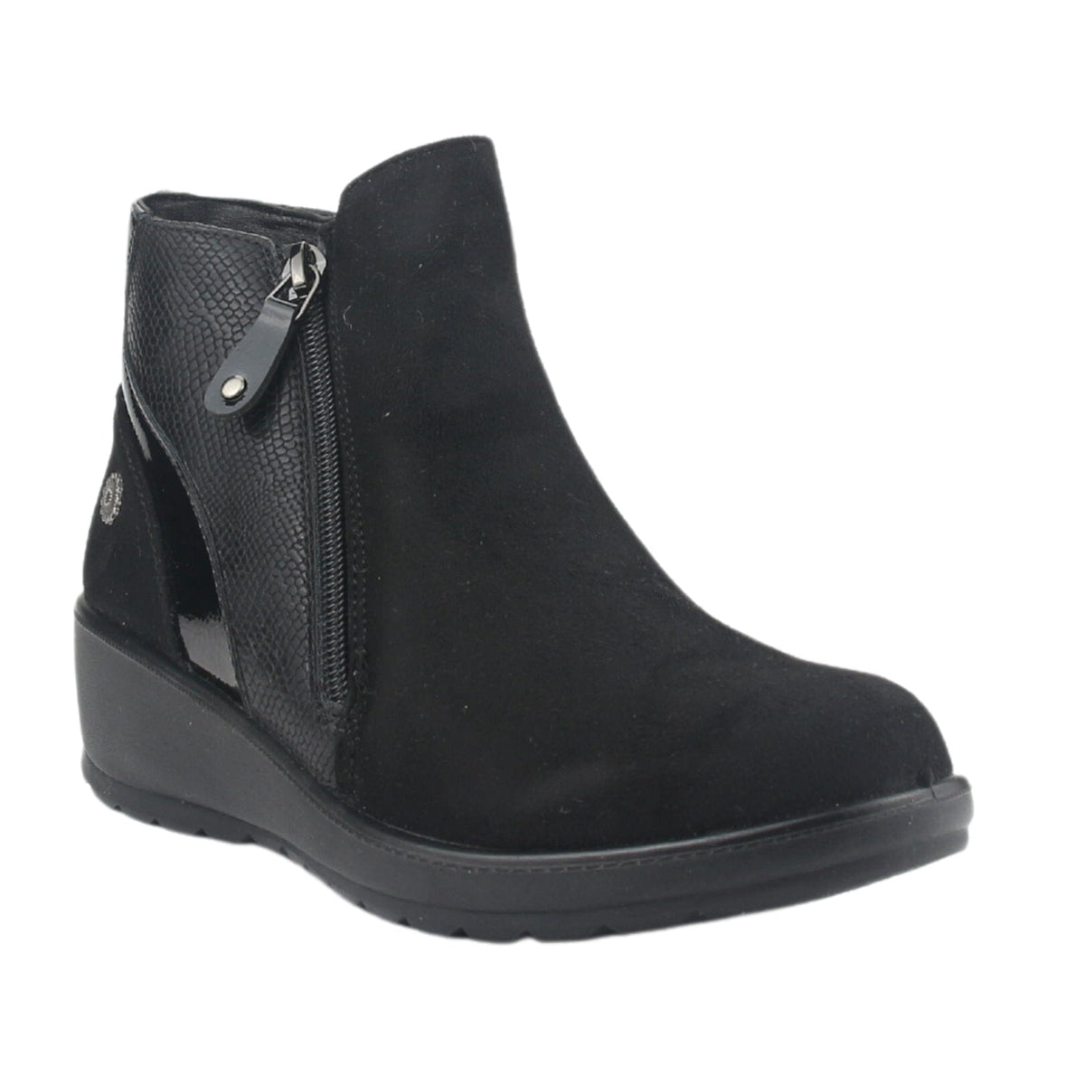 Botin Chalada Mujer Confort-5 Negro Casual Botines Taco Chalada 