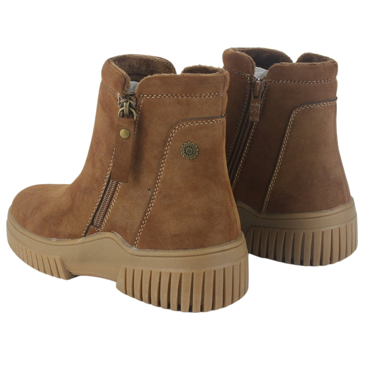 Botin Chalada Mujer Corso-4 Tostado Casual Botines Taco Chalada 