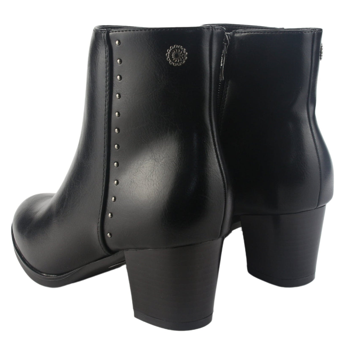 Botin Chalada Mujer Costa-3 Negro Casual Botines Taco Chalada 