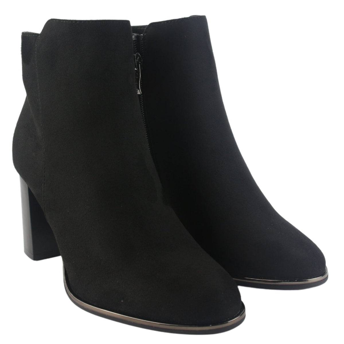 Botin Chalada Mujer Deila-1 Negro Casual Botines Taco Chalada 