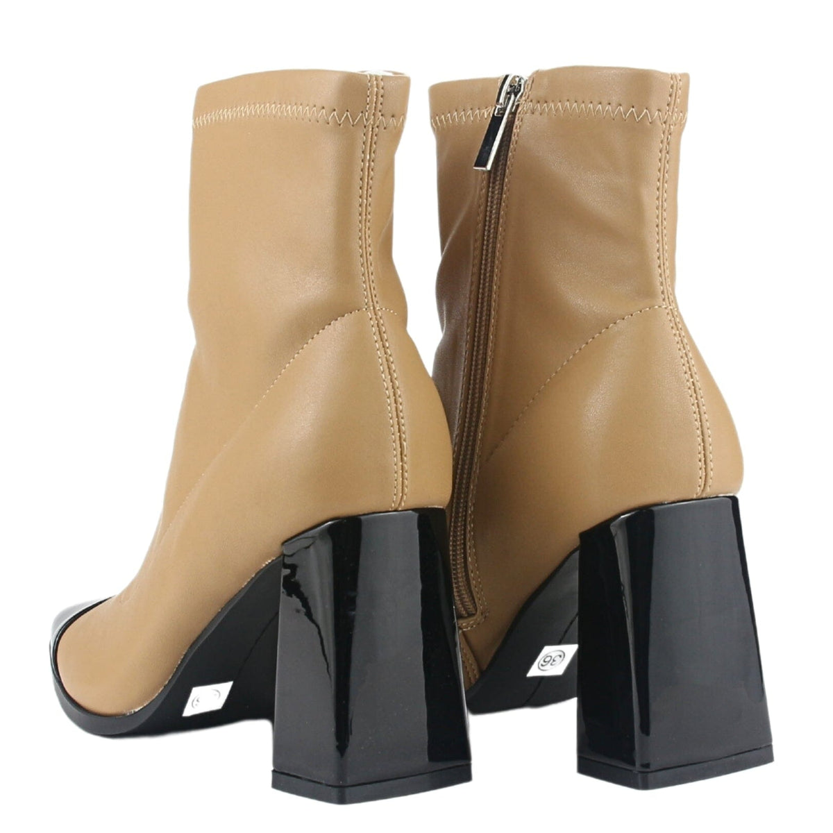 Botin Chalada Mujer Ducco-2 Beige Casual Botines Taco Chalada 