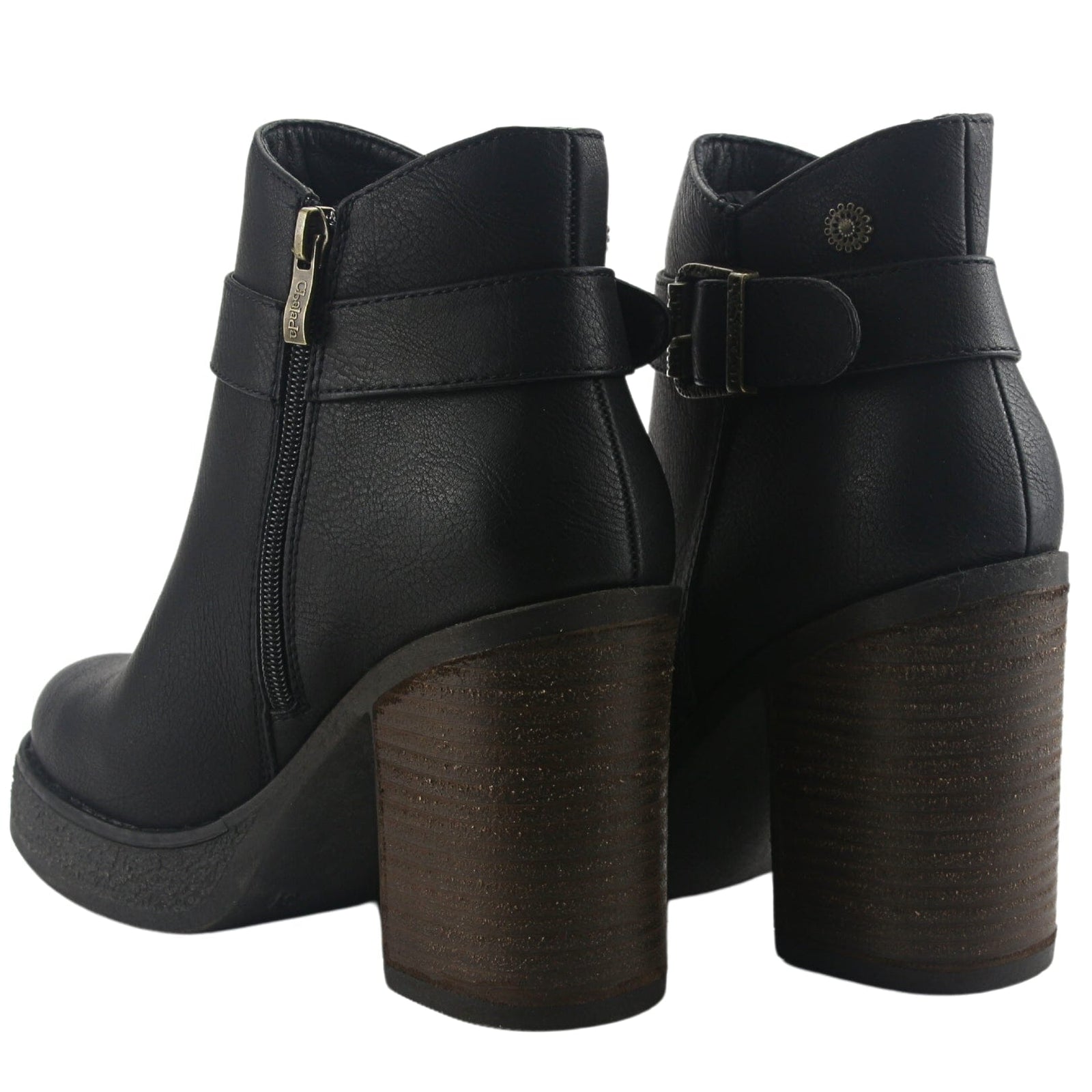 Botin Chalada Mujer Ella-15 Negro Casual Botines Taco Chalada 