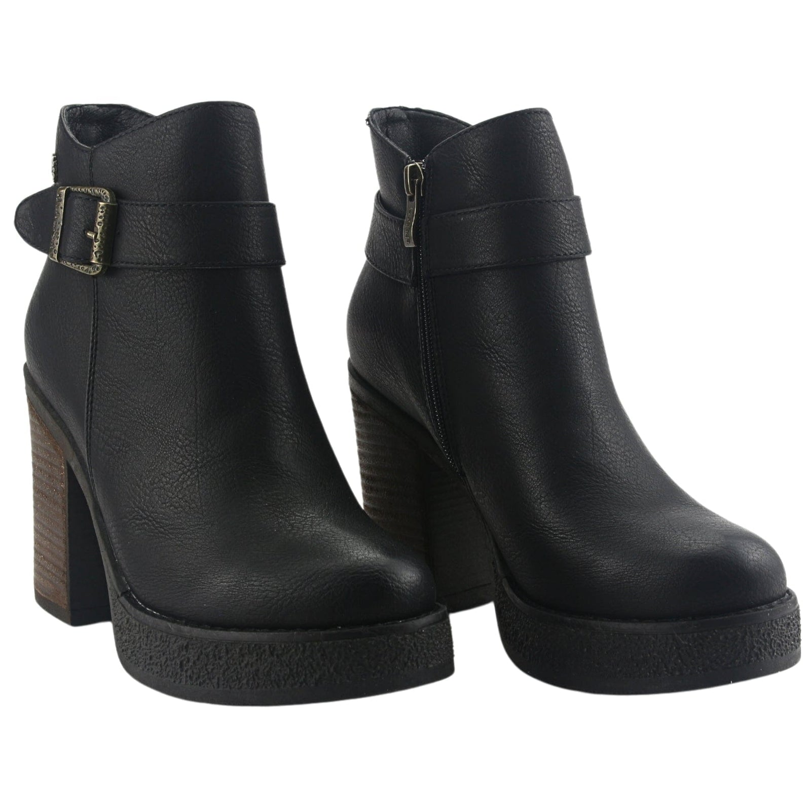 Botin Chalada Mujer Ella-15 Negro Casual Botines Taco Chalada 
