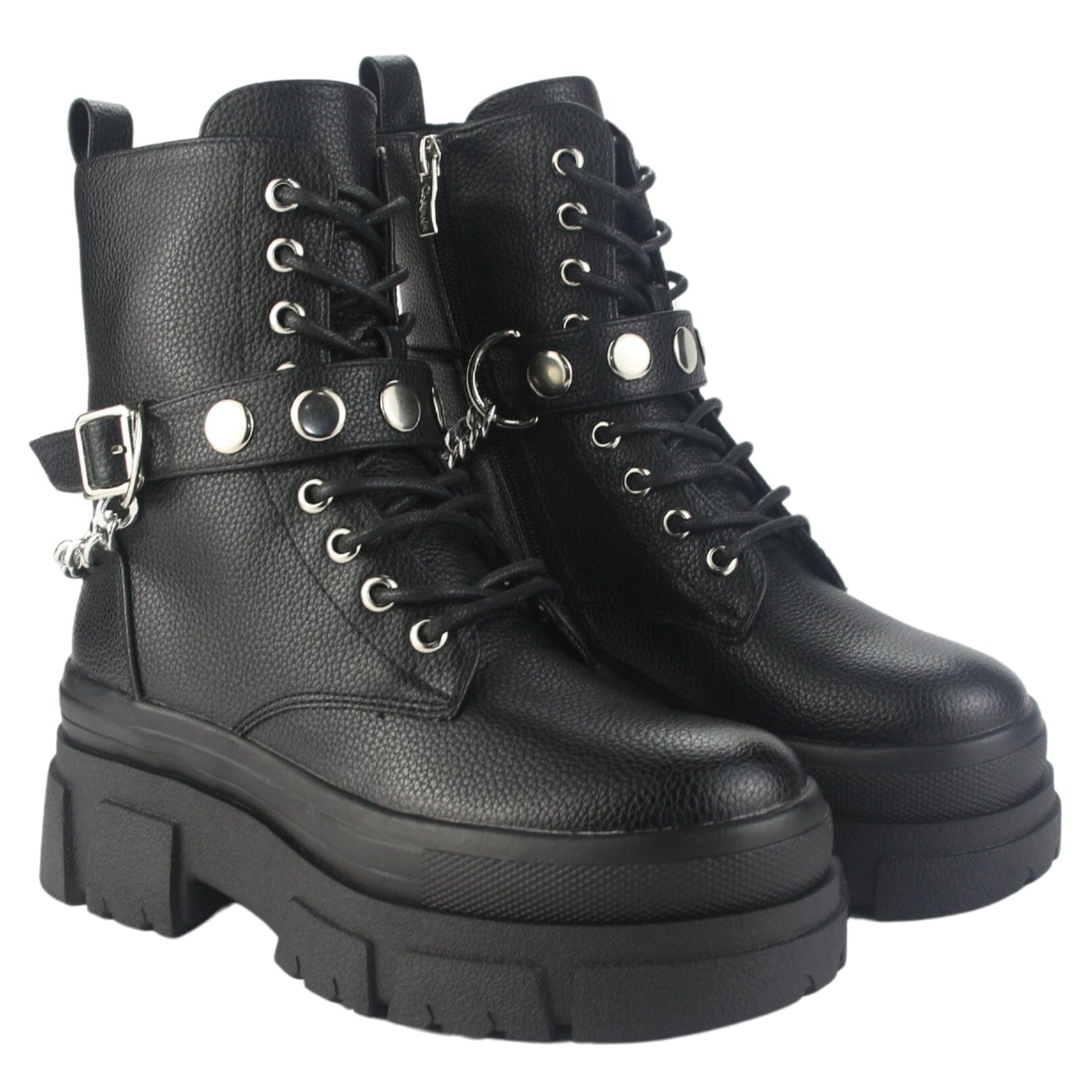 Botin Chalada Mujer Fley-3 Negro Casual Botines Plataforma Chalada 