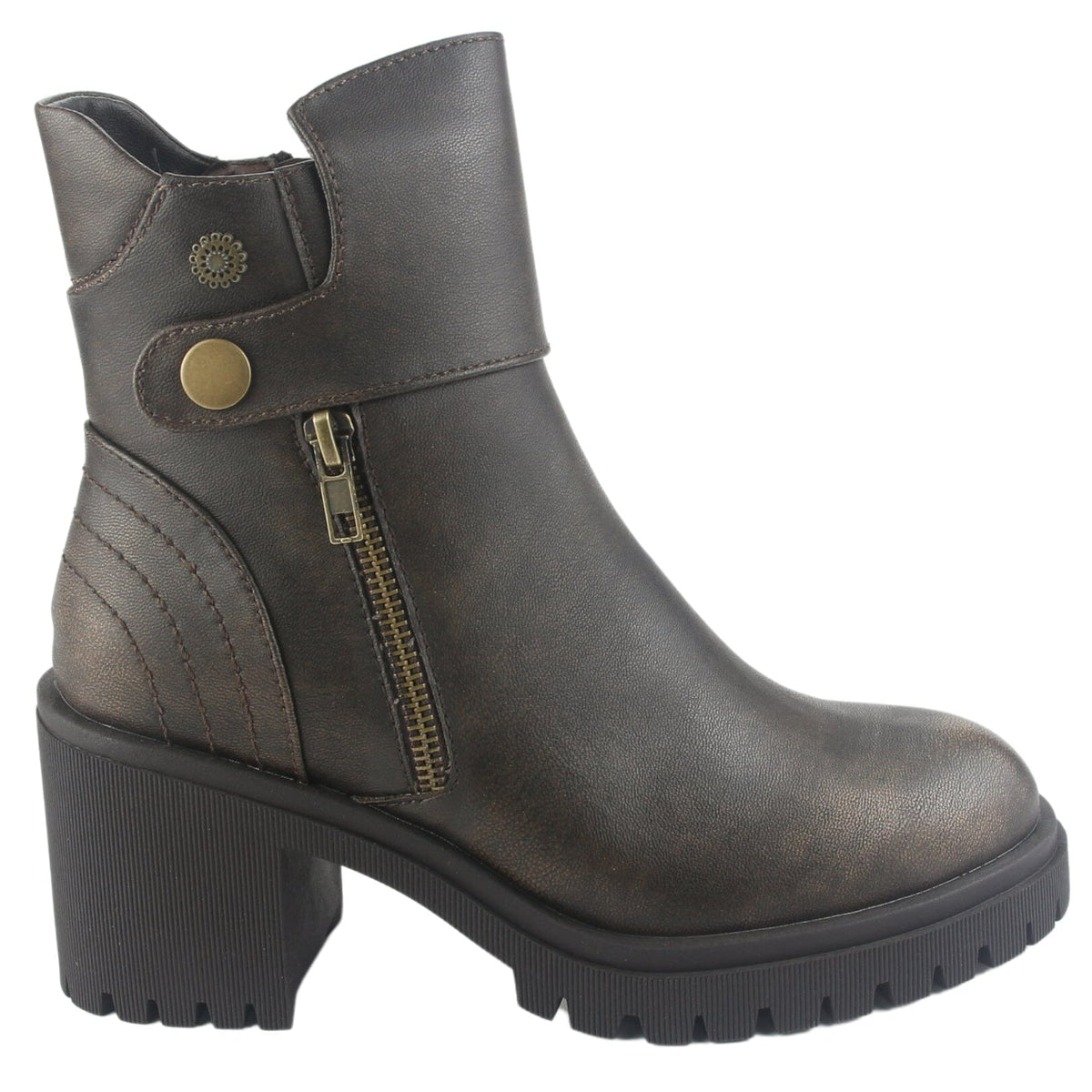 Botin Chalada Mujer Jordi-9 Café Casual Botines Taco Chalada 