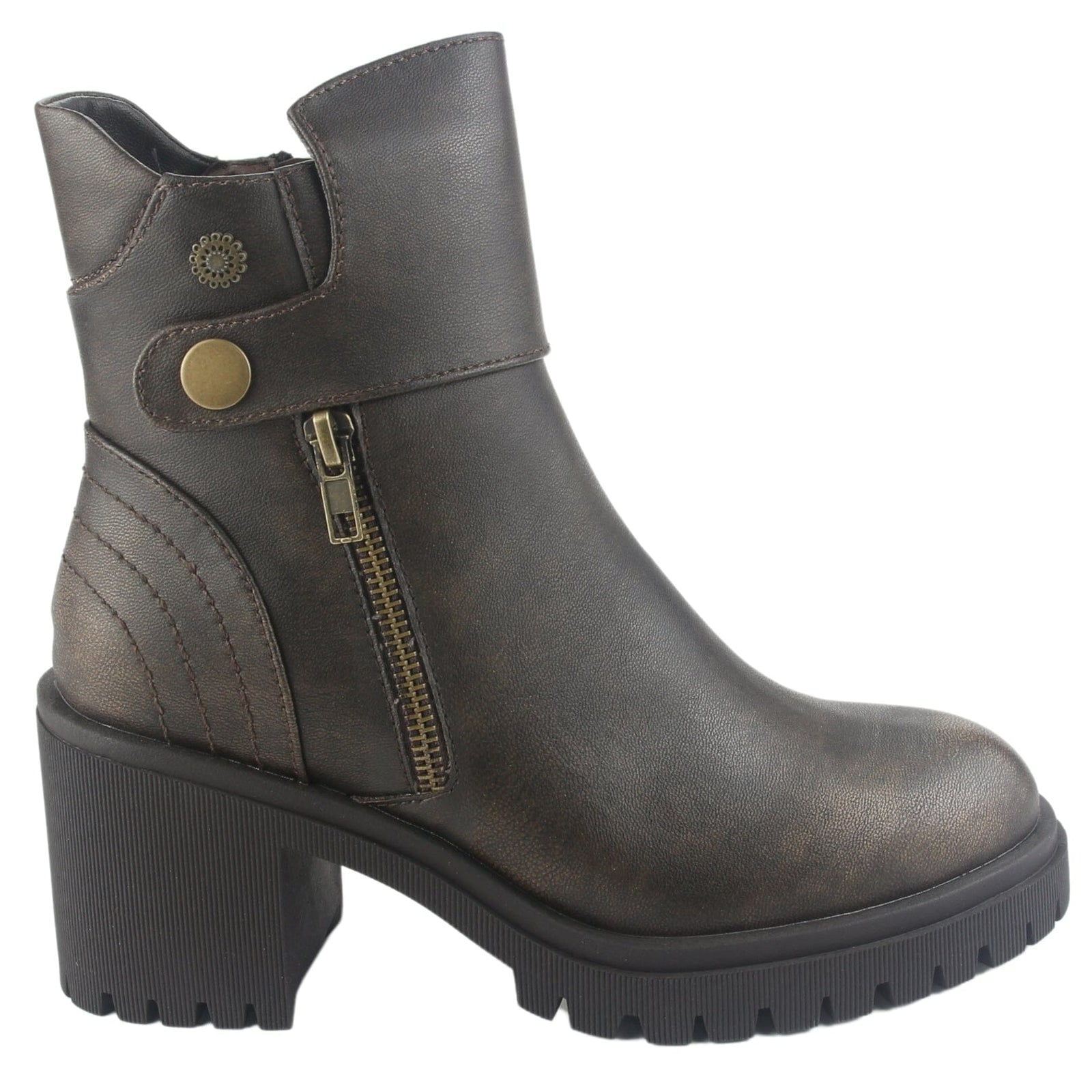 Botin Chalada Mujer Jordi-9 Café Casual Botines Taco Chalada 