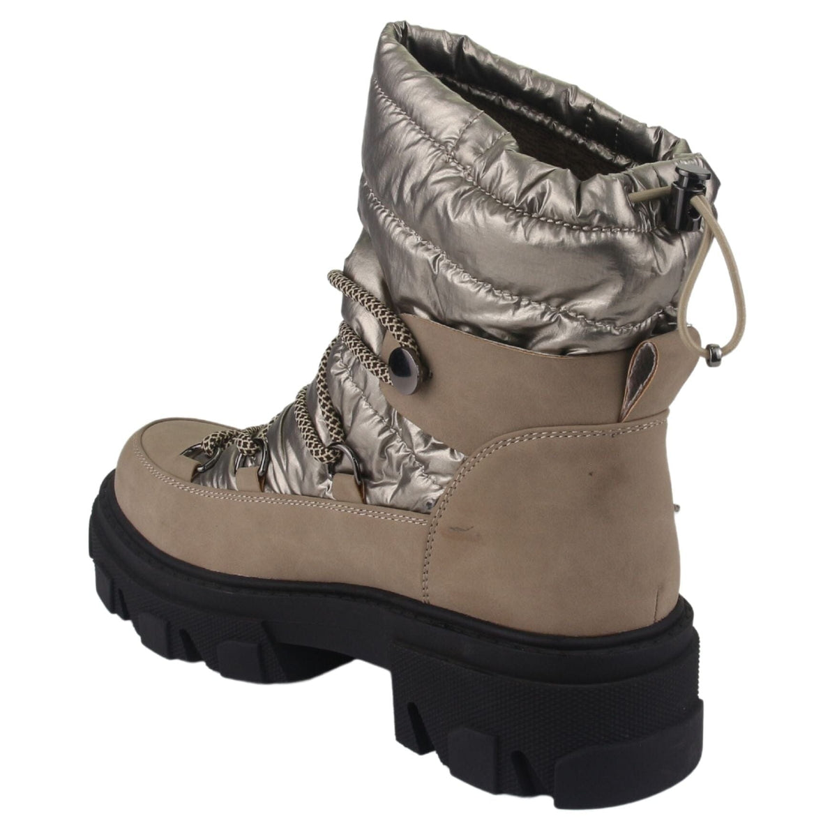 Botin Chalada Mujer Karl-9 Taupe Moda Botines Taco Chalada 