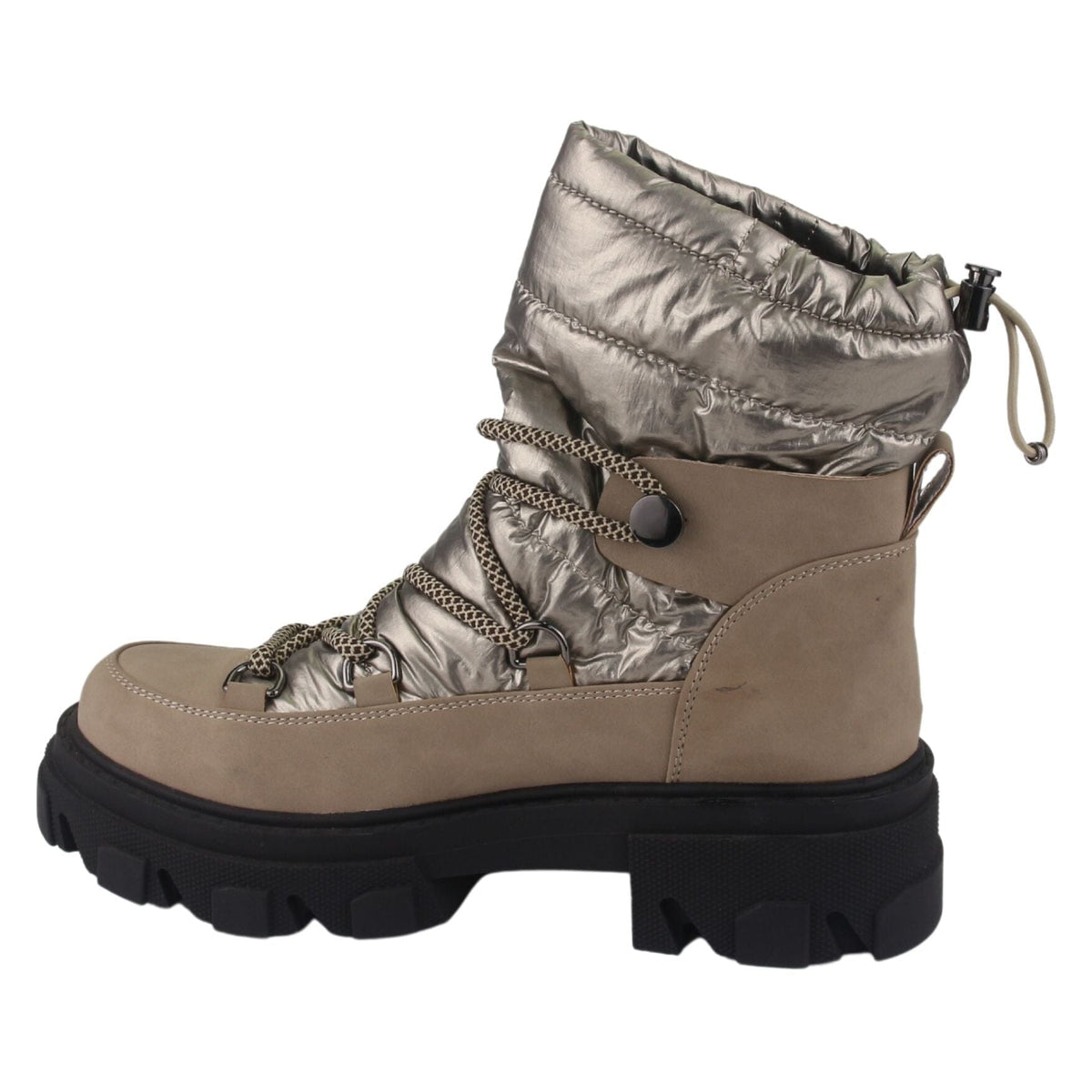 Botin Chalada Mujer Karl-9 Taupe Moda Botines Taco Chalada 