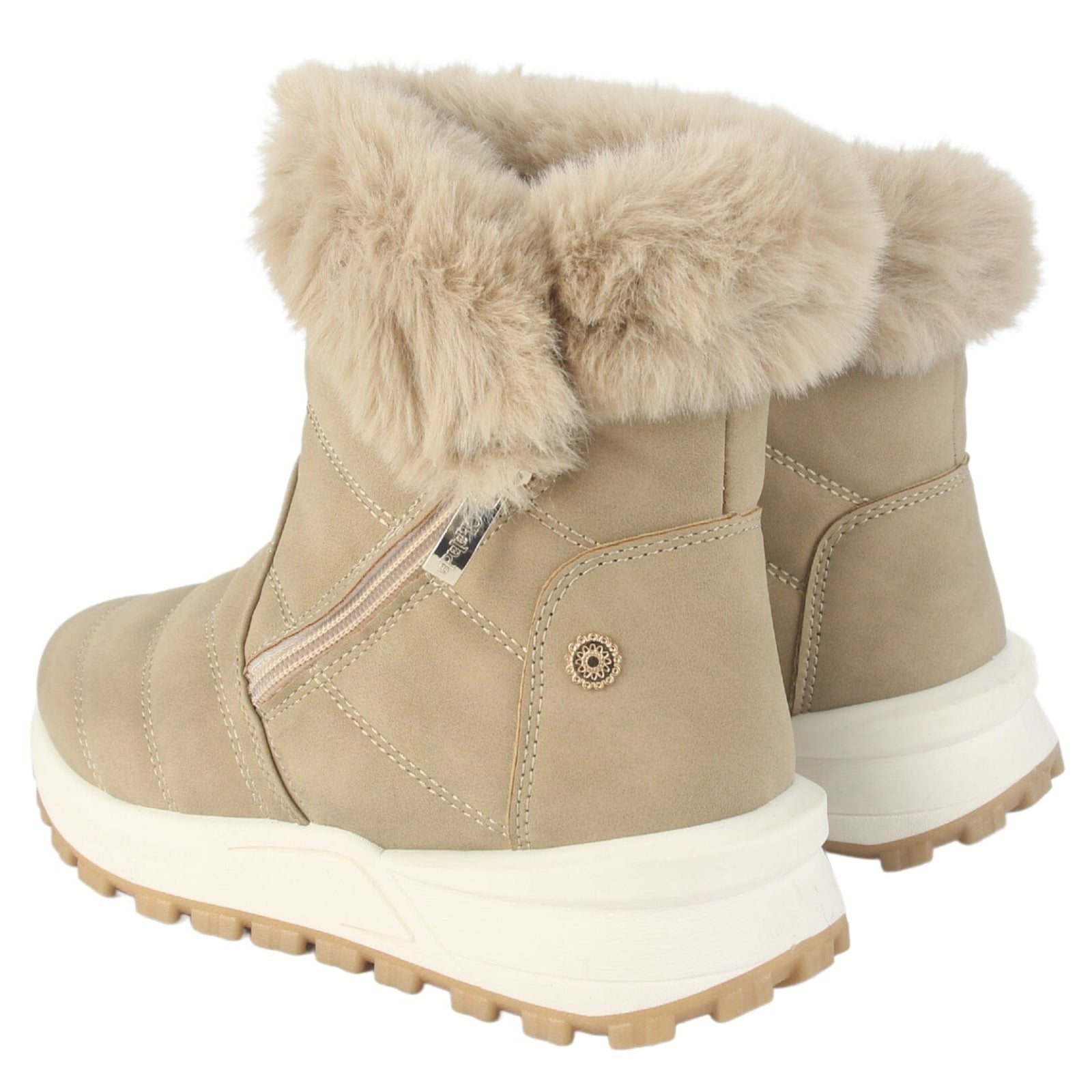 Botin Chalada Mujer Laica-1 Beige Casual Botines Plataforma Chalada 