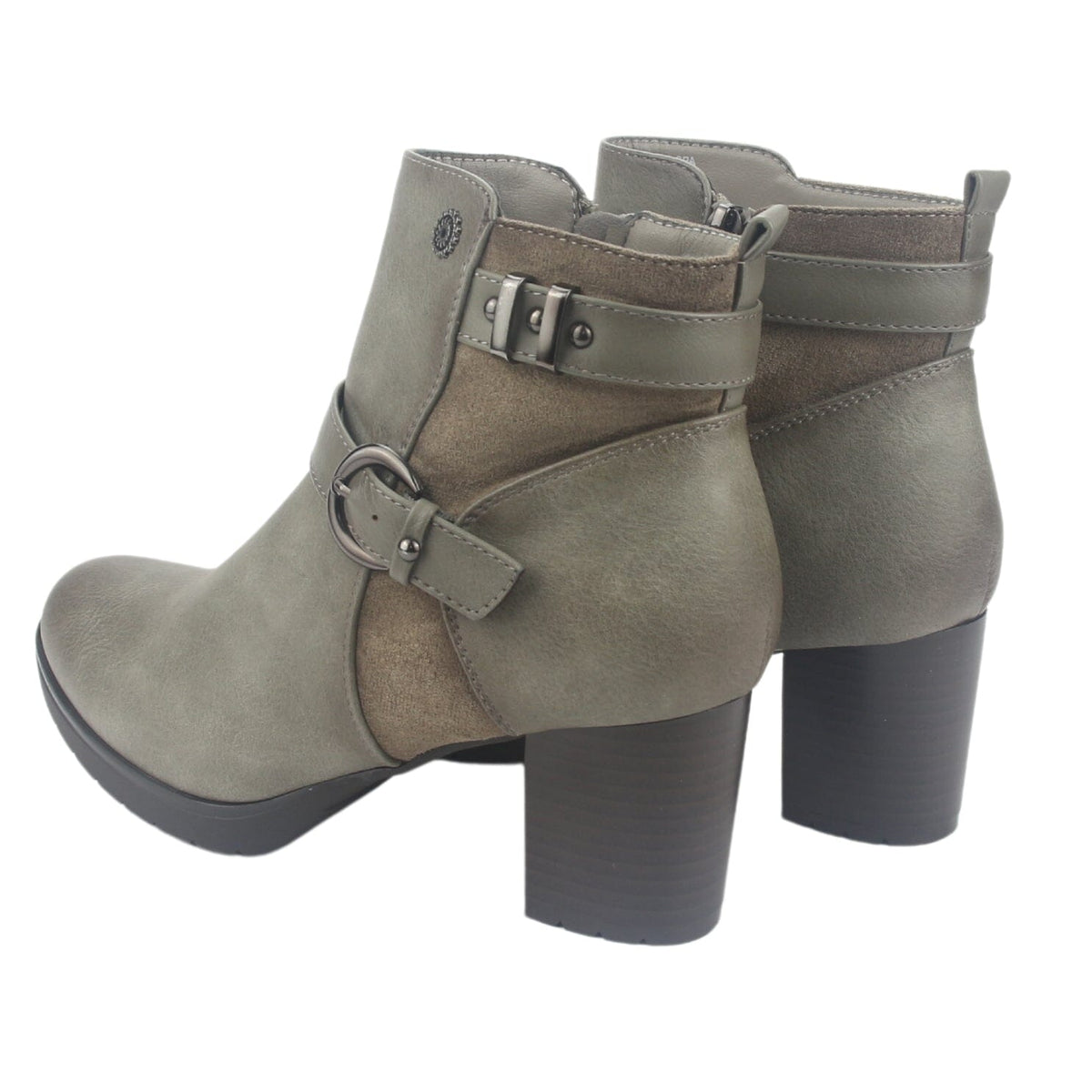 Botin Chalada Mujer Lelia-1 Taupe Casual Botines Taco Chalada 