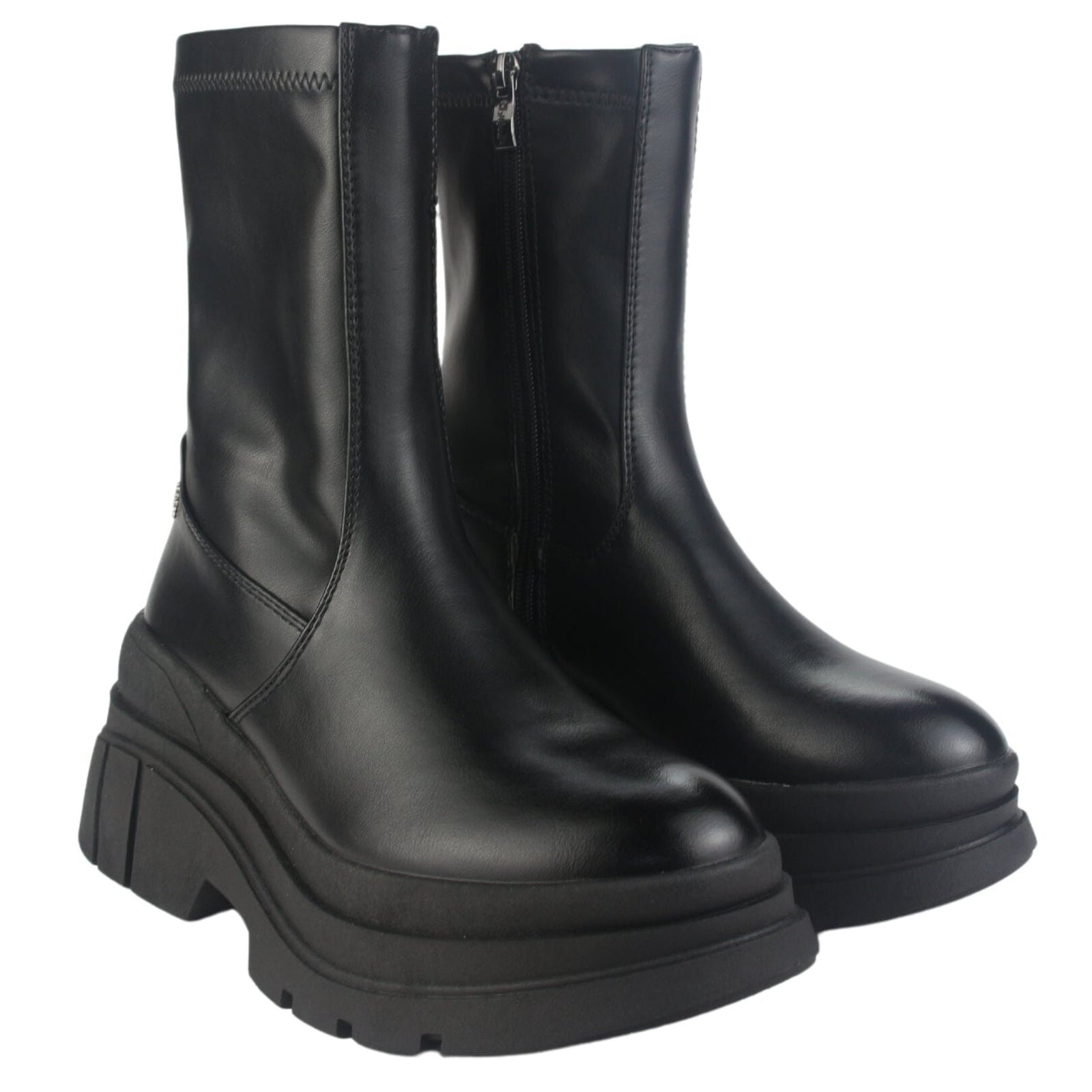 Botin Chalada Mujer Natirus-1 Negro Casual Botines Plataforma Chalada 