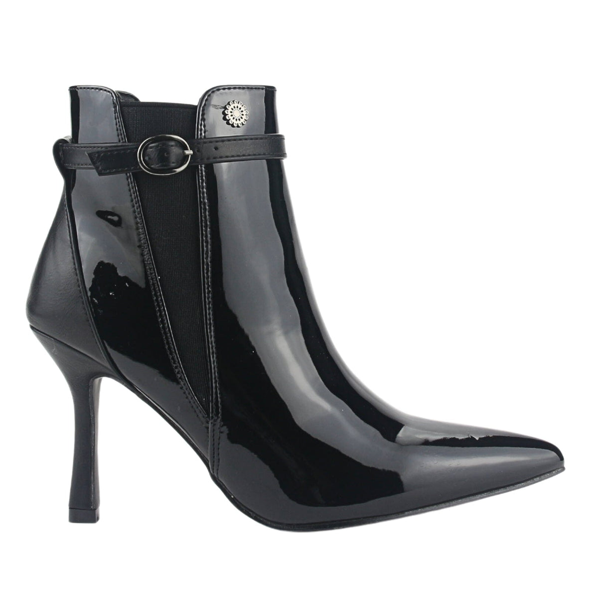 Botin Chalada Mujer Nero-2 V Negro Casual Botines Taco Chalada 