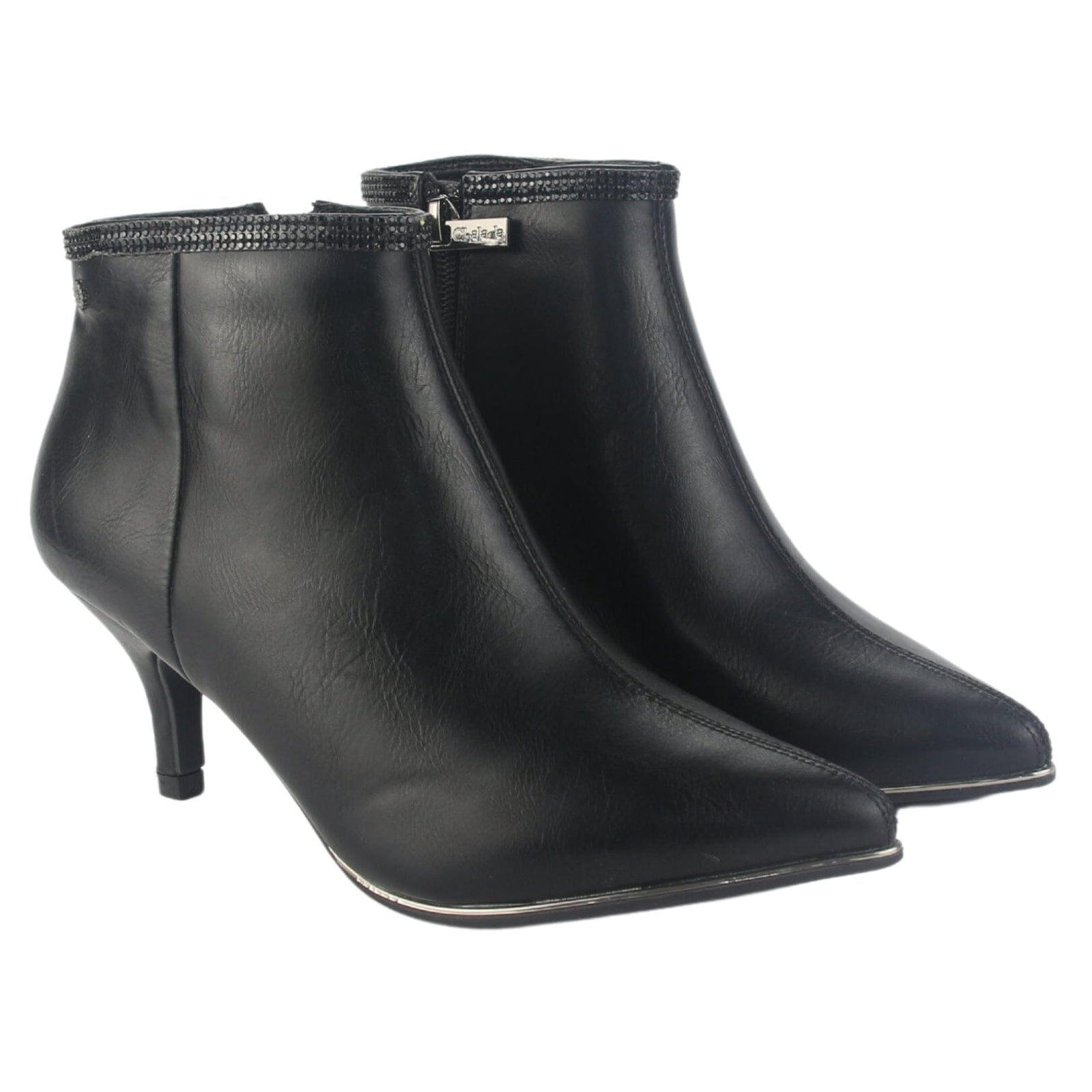 Botin Chalada Mujer Plos-66 Negro Casual Botines Taco Chalada 