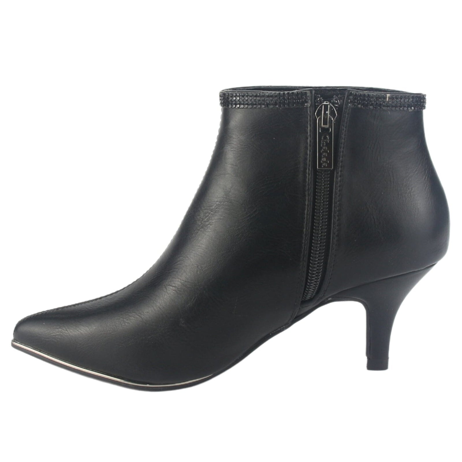 Botin Chalada Mujer Plos-66 Negro Casual Botines Taco Chalada 