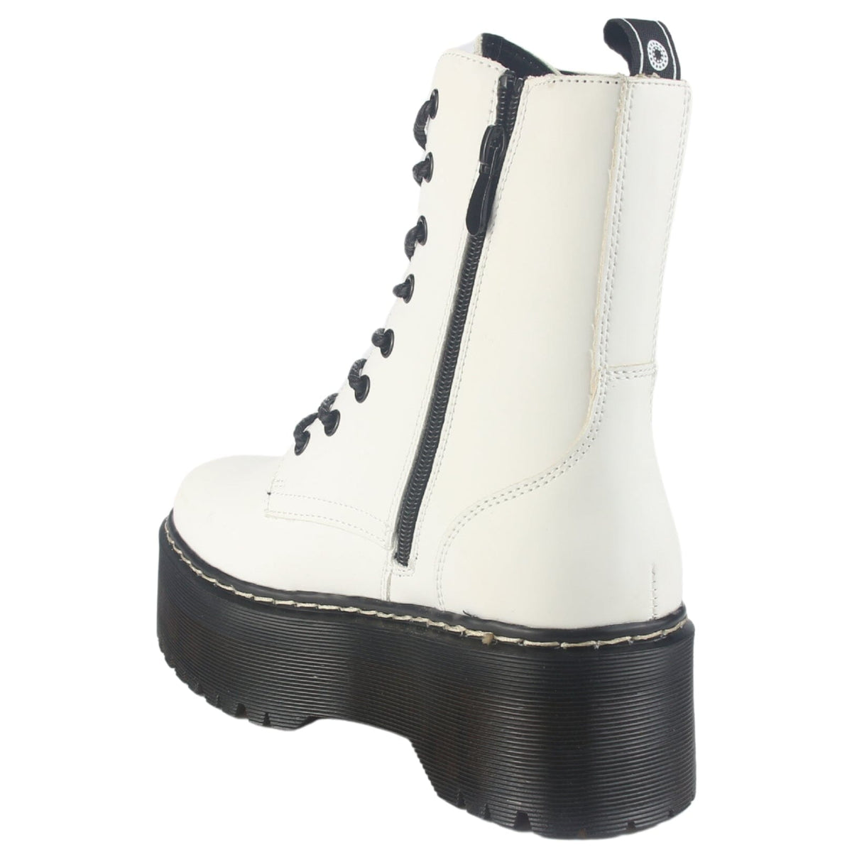 Botin Chalada Mujer Poolh-9 Blanco Plataforma Botines Chalada 