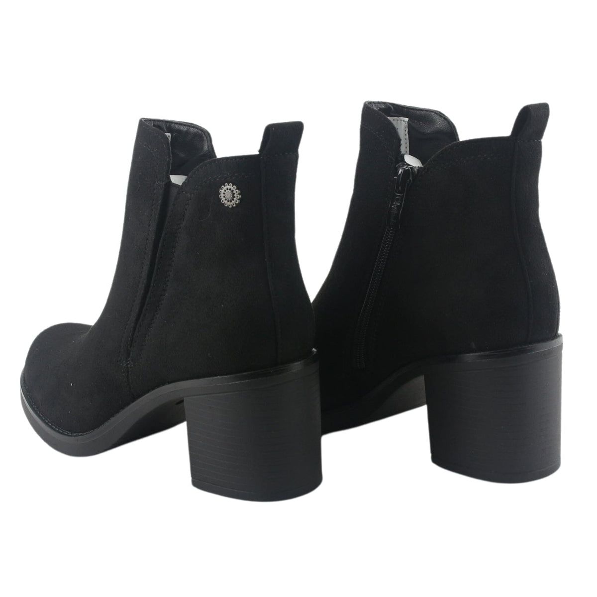 Botin Chalada Mujer Prata-1 Negro Moda Botines Chalada 