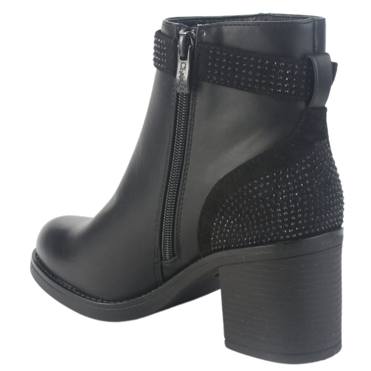 Botin Chalada Mujer Prata-2 Negro Casual Botines Chalada 