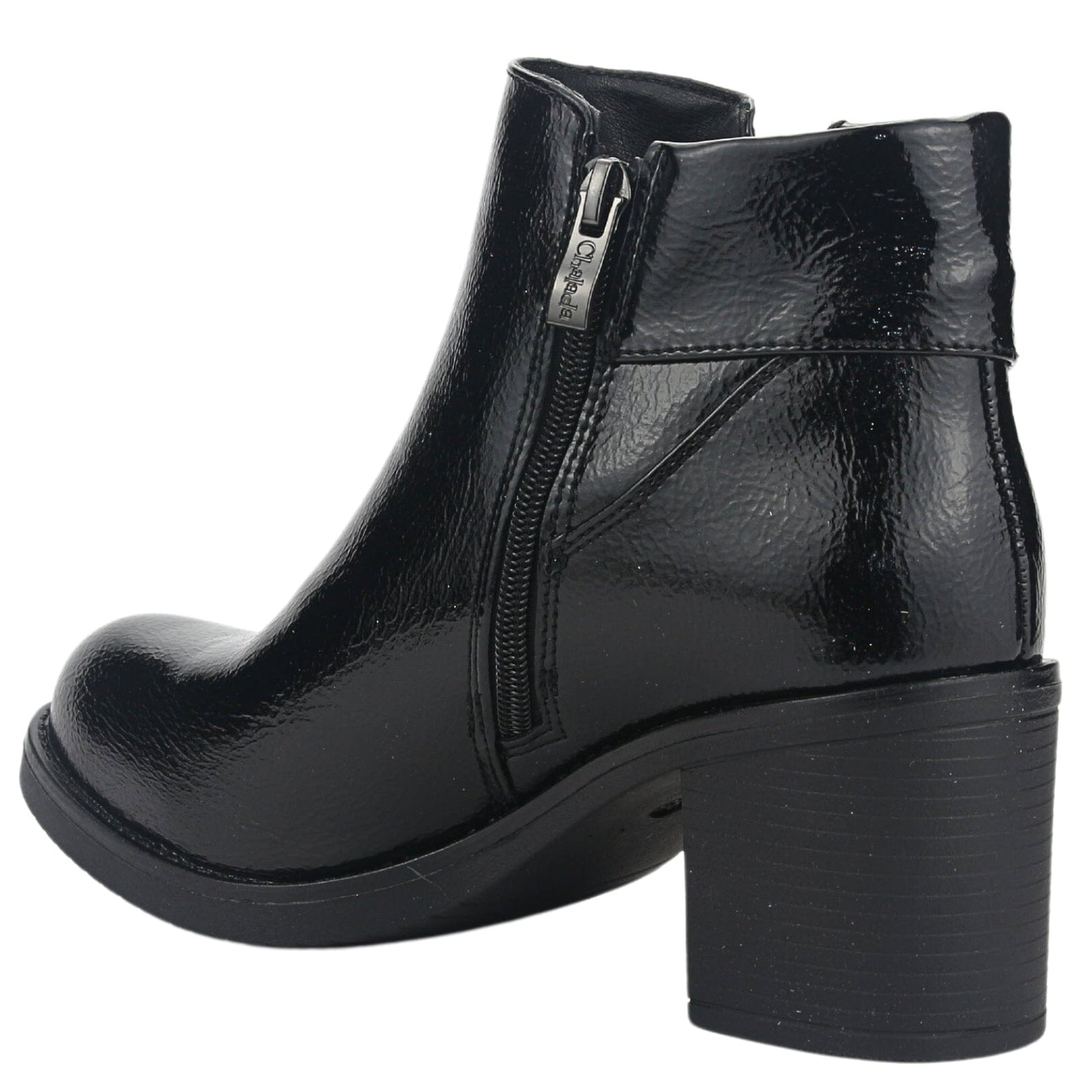 Botin Chalada Mujer Prata-3 Negro Casual Botines Taco Chalada 