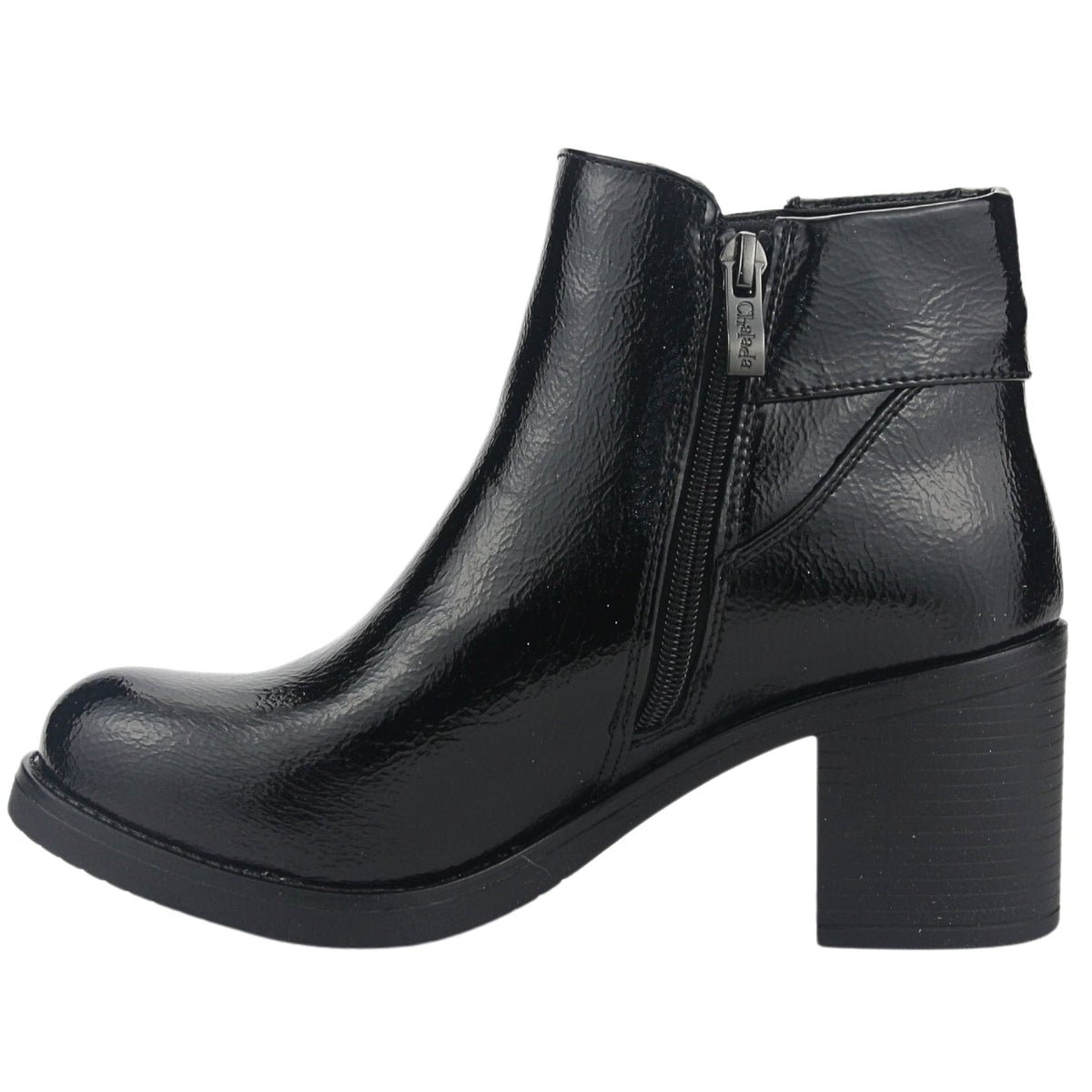 Botin Chalada Mujer Prata-3 Negro Casual Botines Taco Chalada 